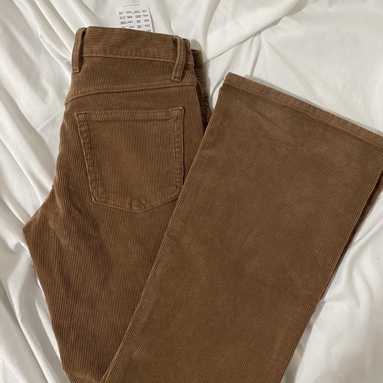 reddish brown corduroy pants - Depop