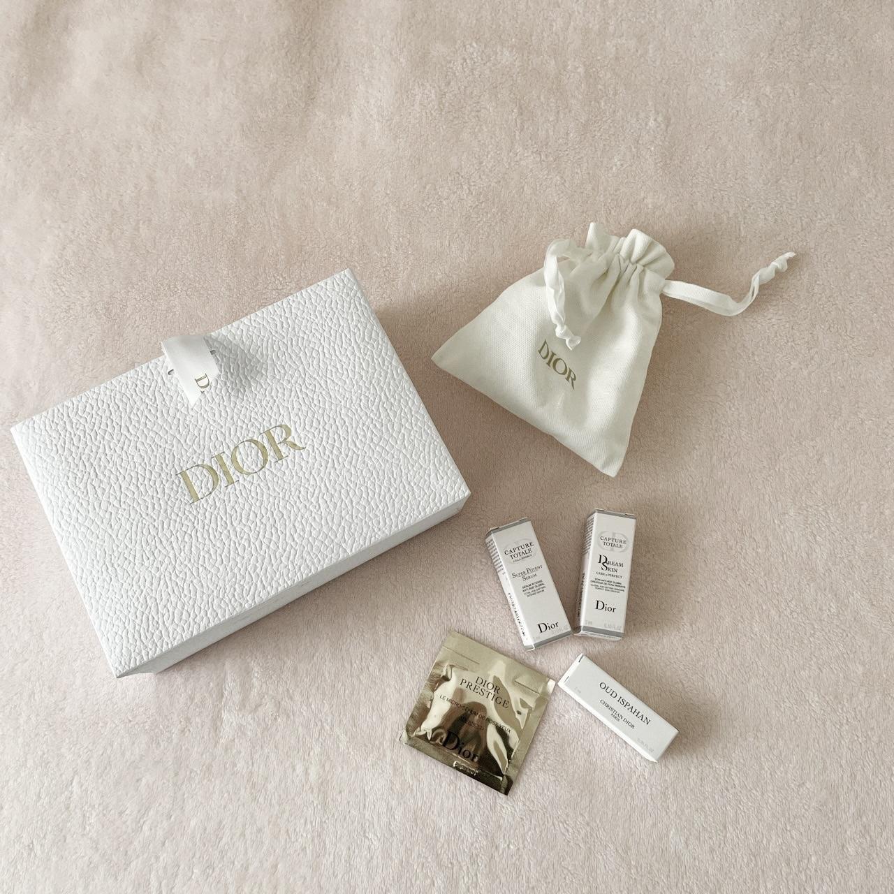 Dior White and Gold Makeup Depop