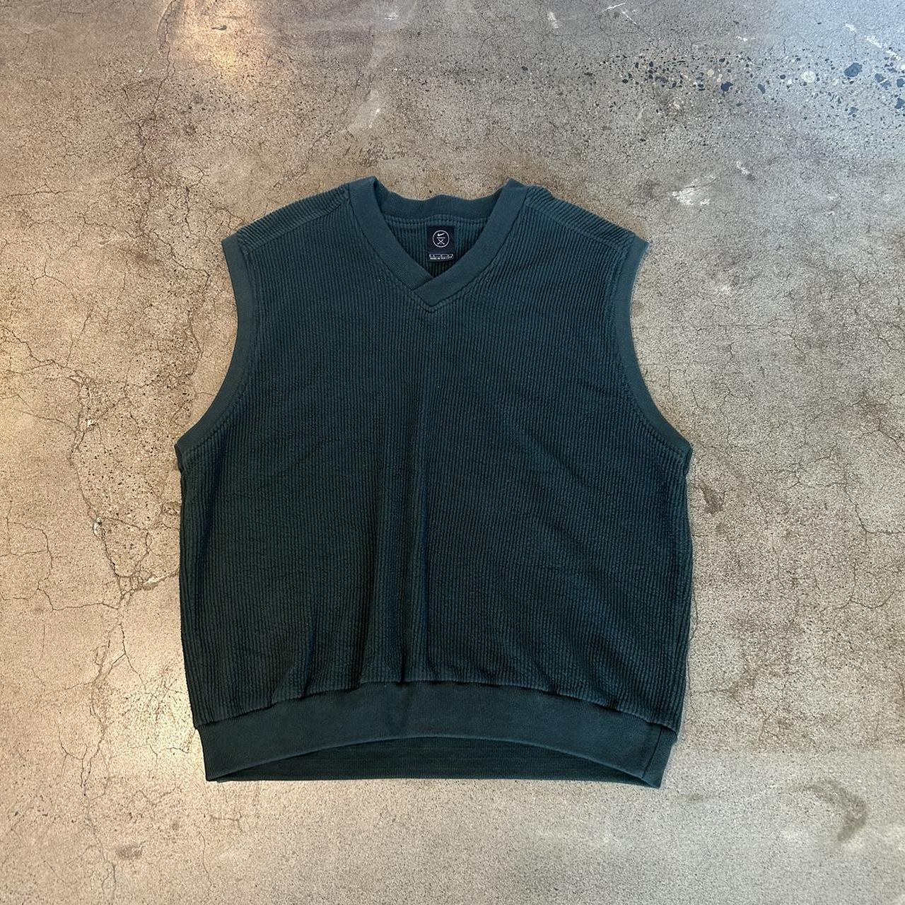 Vintage embroidered nike sweater vest. Crazy piece... Depop