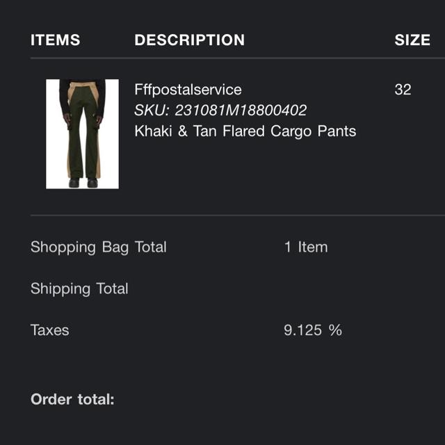 FFFPOSTALSERVICE Cargo pants. brand new basically... - Depop