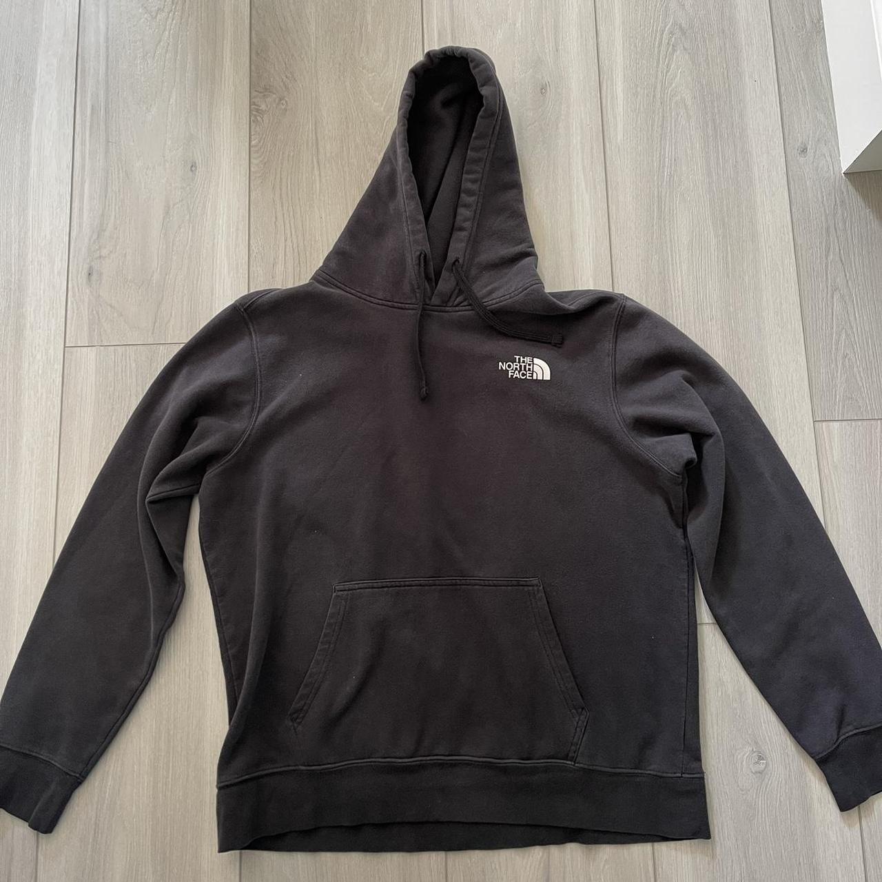 Black North Face Hoodie - no flaws - a bit of... - Depop