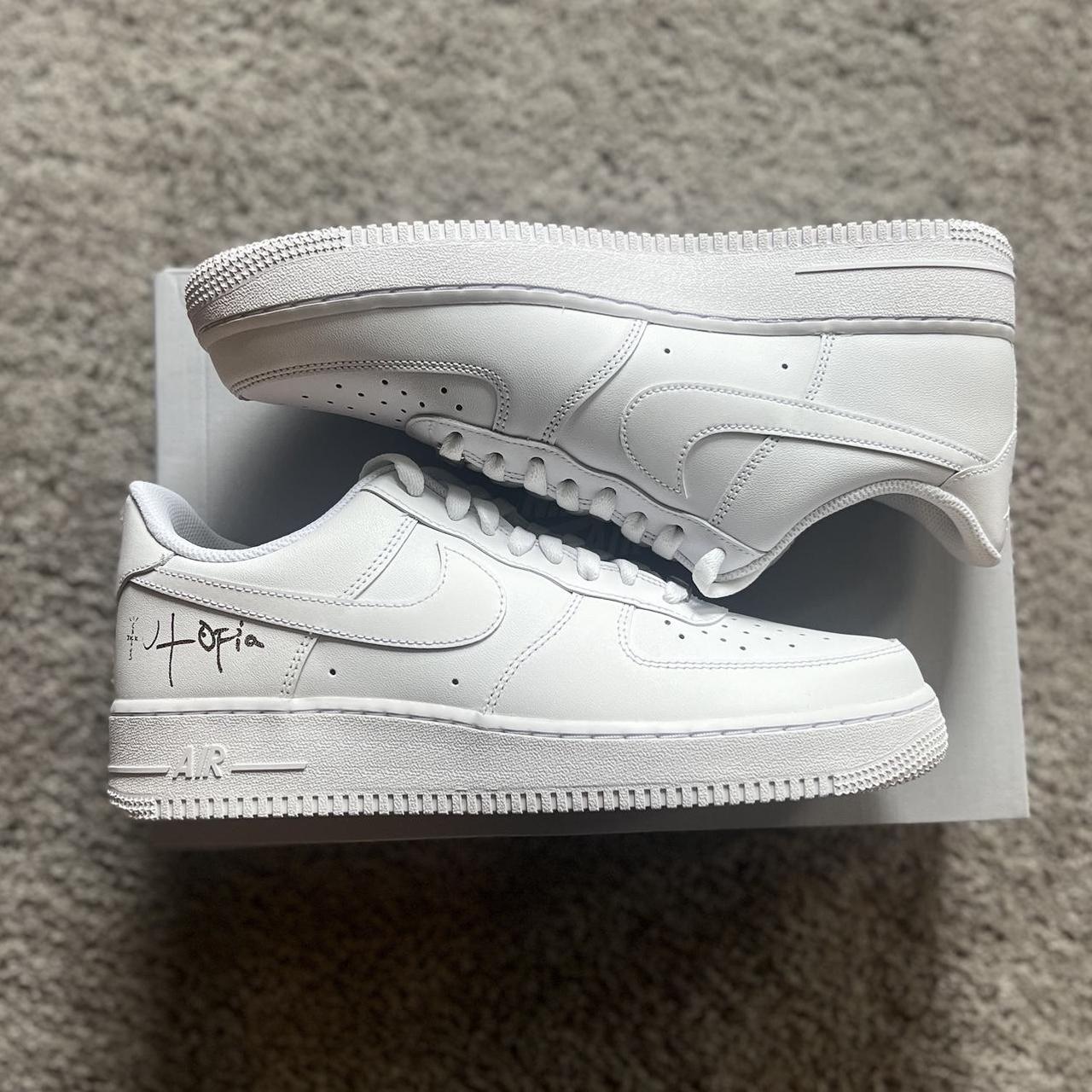 Nike Air Force 1 '07 x Travis Scott Low Utopia Size - Depop