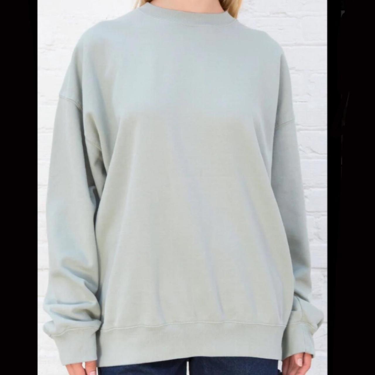 brandy melville green sweatshirt