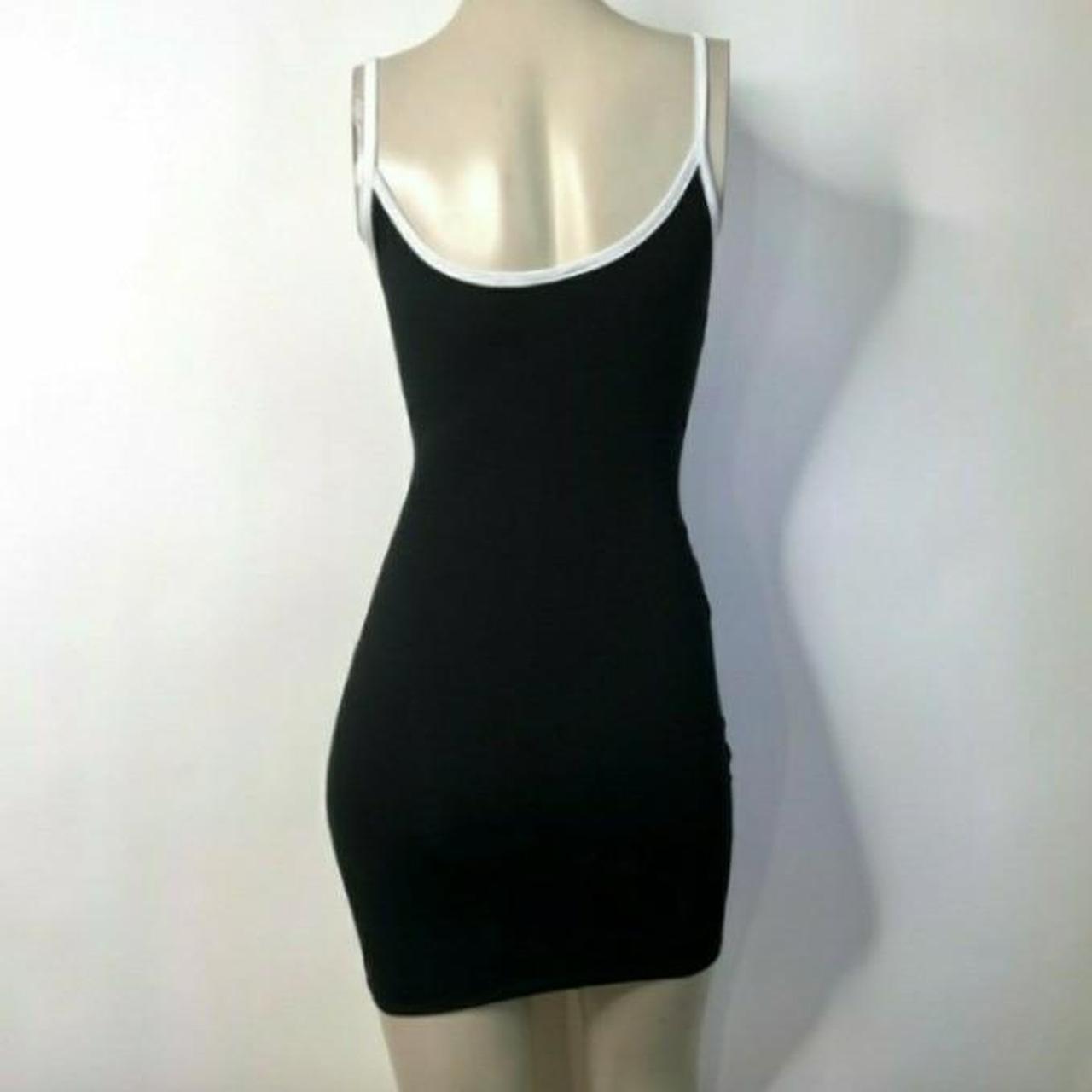 🆕 Black & White Cami Corset Lace Up Tie Bodycon... - Depop