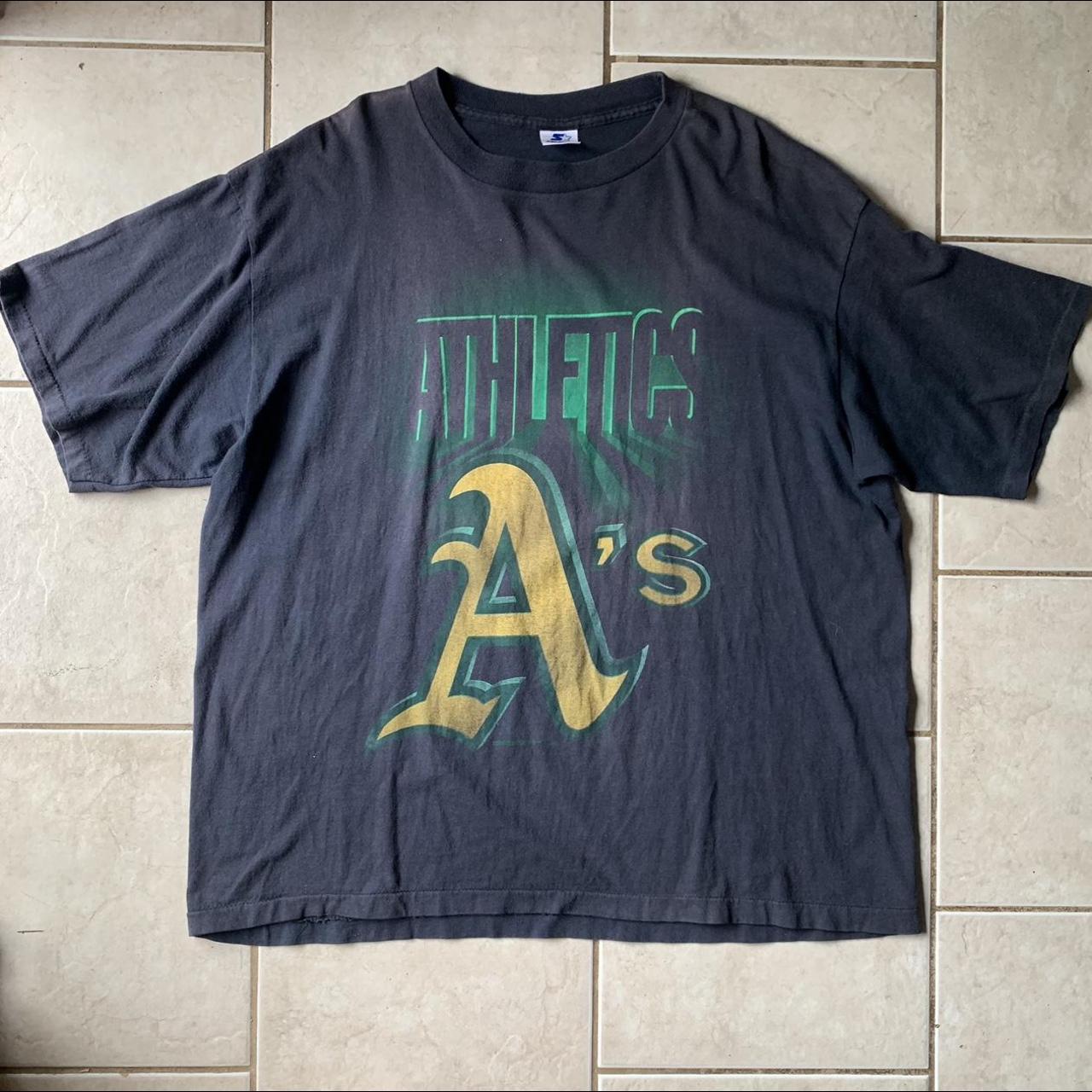 VINTAGE 90s OAKLAND ATHLETICS STARTER JERSEY - Depop