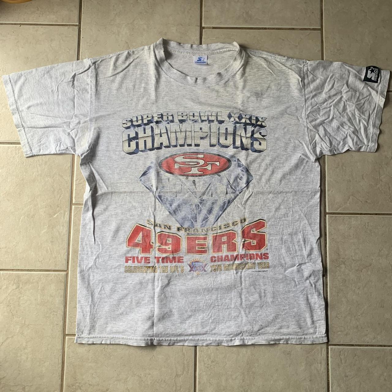 Authentic Vintage 49ers 1994 Super Bowl XXIX Champions Starter T-Shirt size  XL