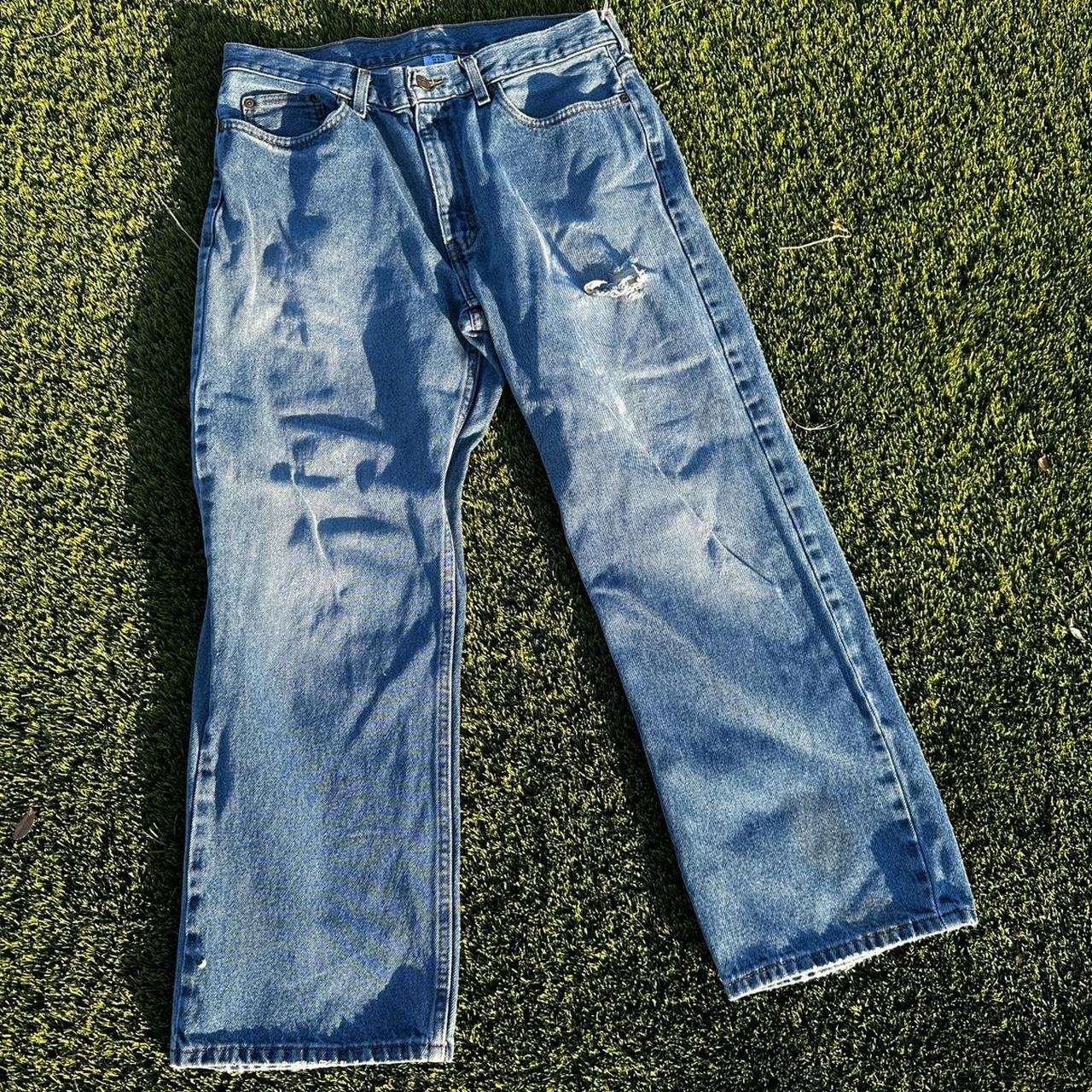 Blue Jeans Faded Glory Relaxed Fit Jeans Pair Faded Glory Men's