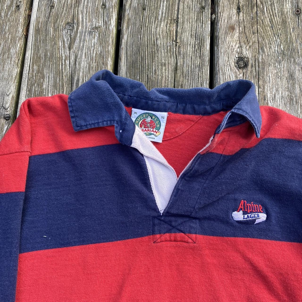 Alpine Lager rugby polo xl barbarian rugby