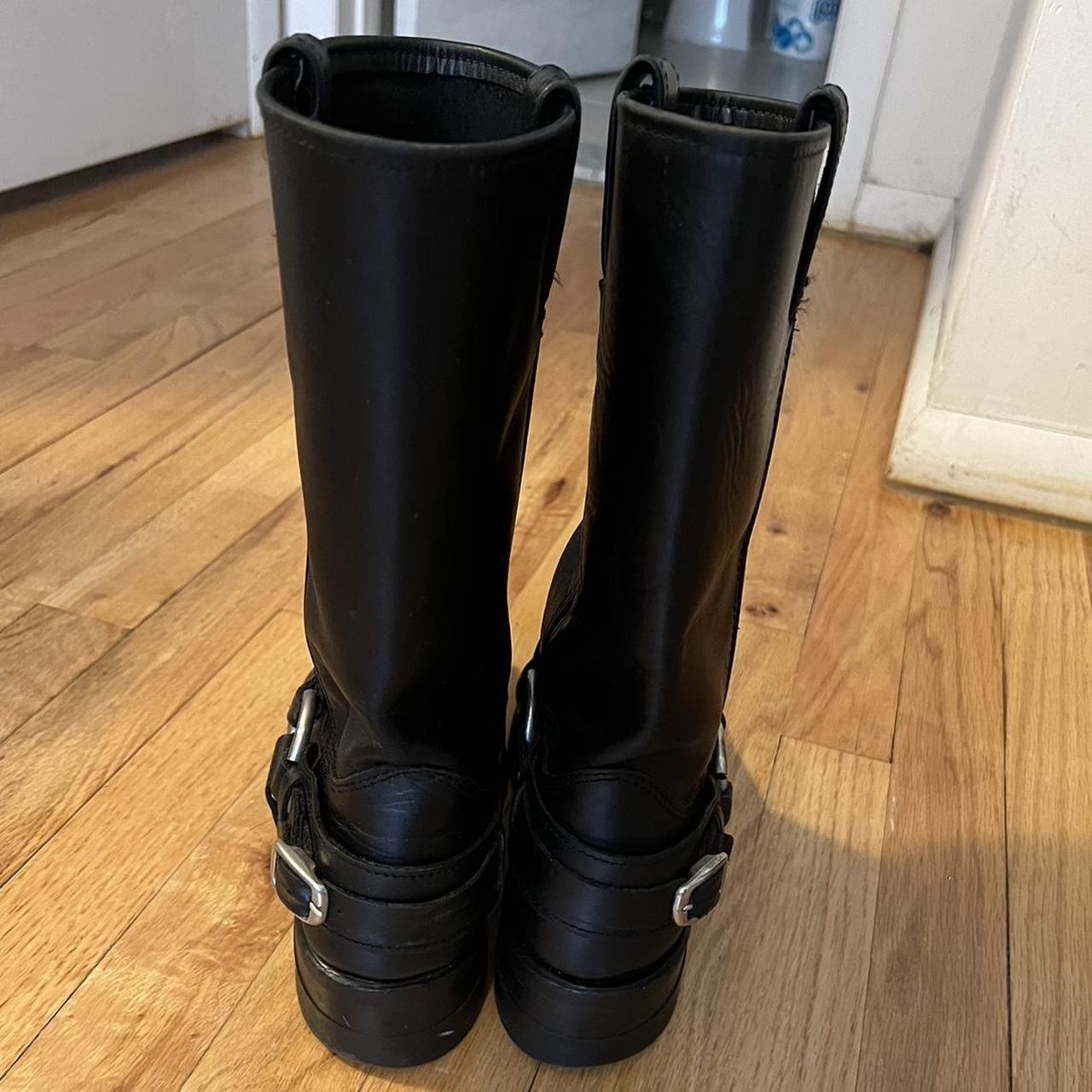 frye leather high shaft boots
