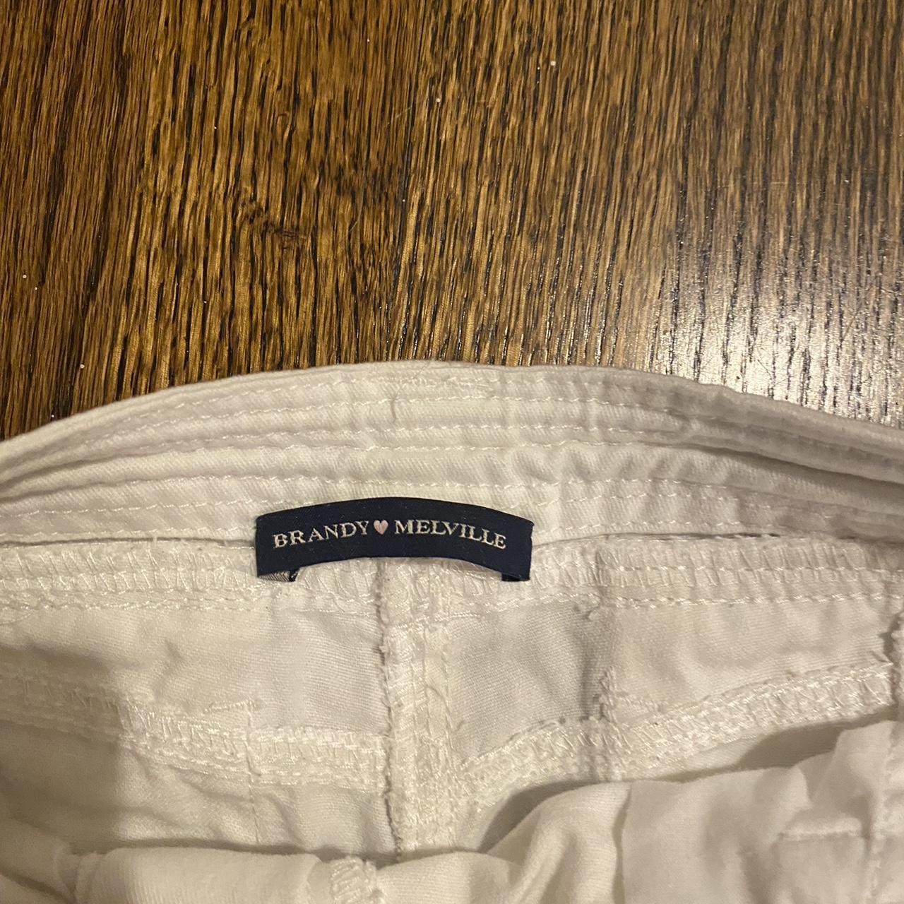 Brandy Melville white cargo pants Fits xs/s brandy... Depop