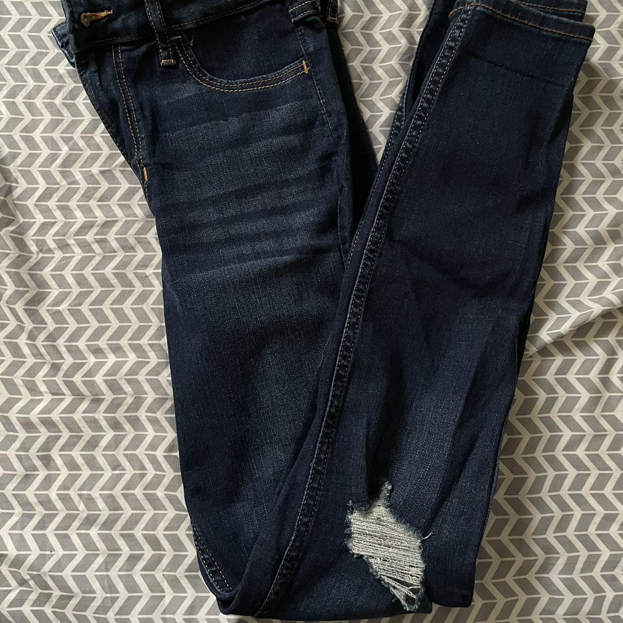 Hollister Jeans Size 5R Hollister Super Skinny High - Depop