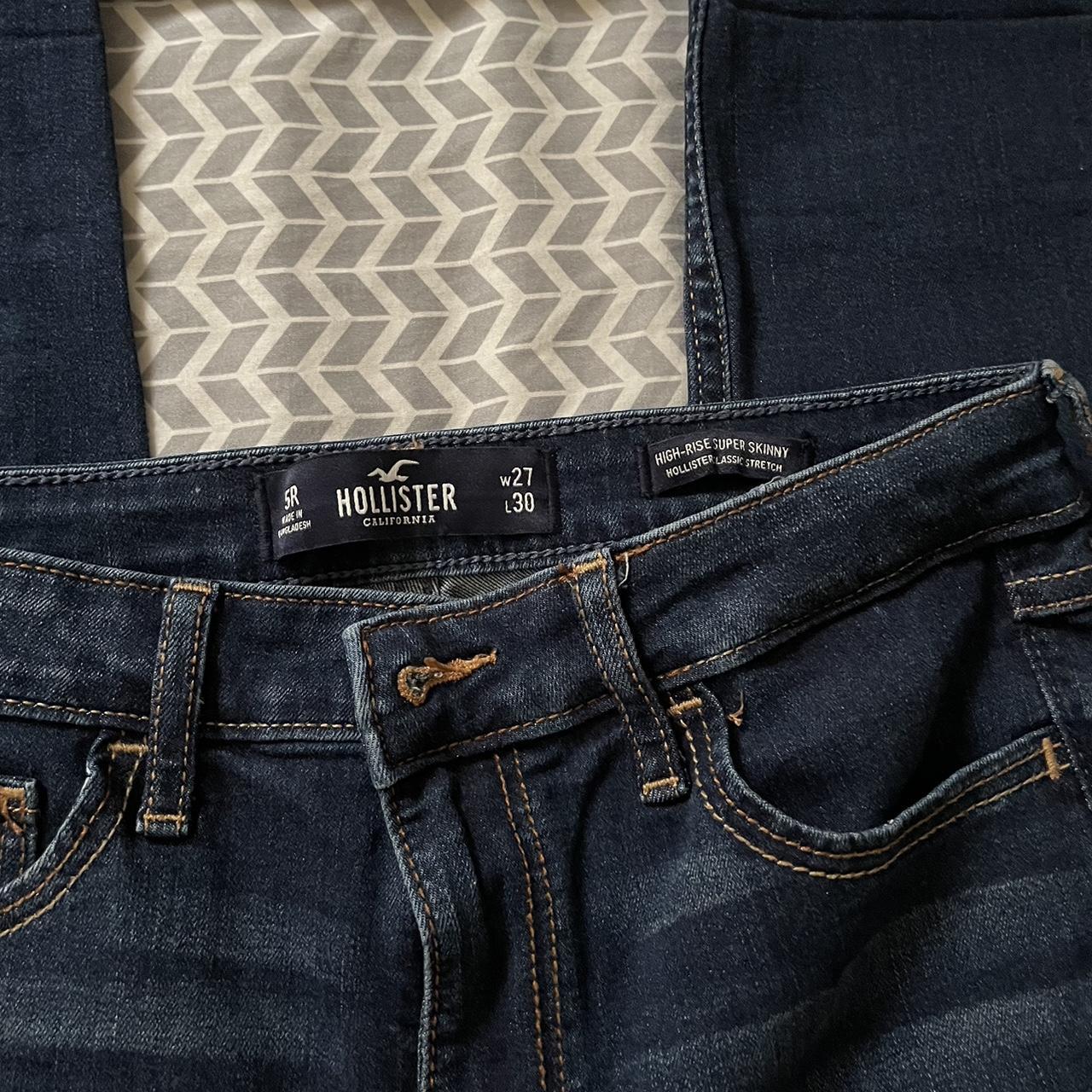 Hollister Jeans Size 5R Hollister Super Skinny High - Depop