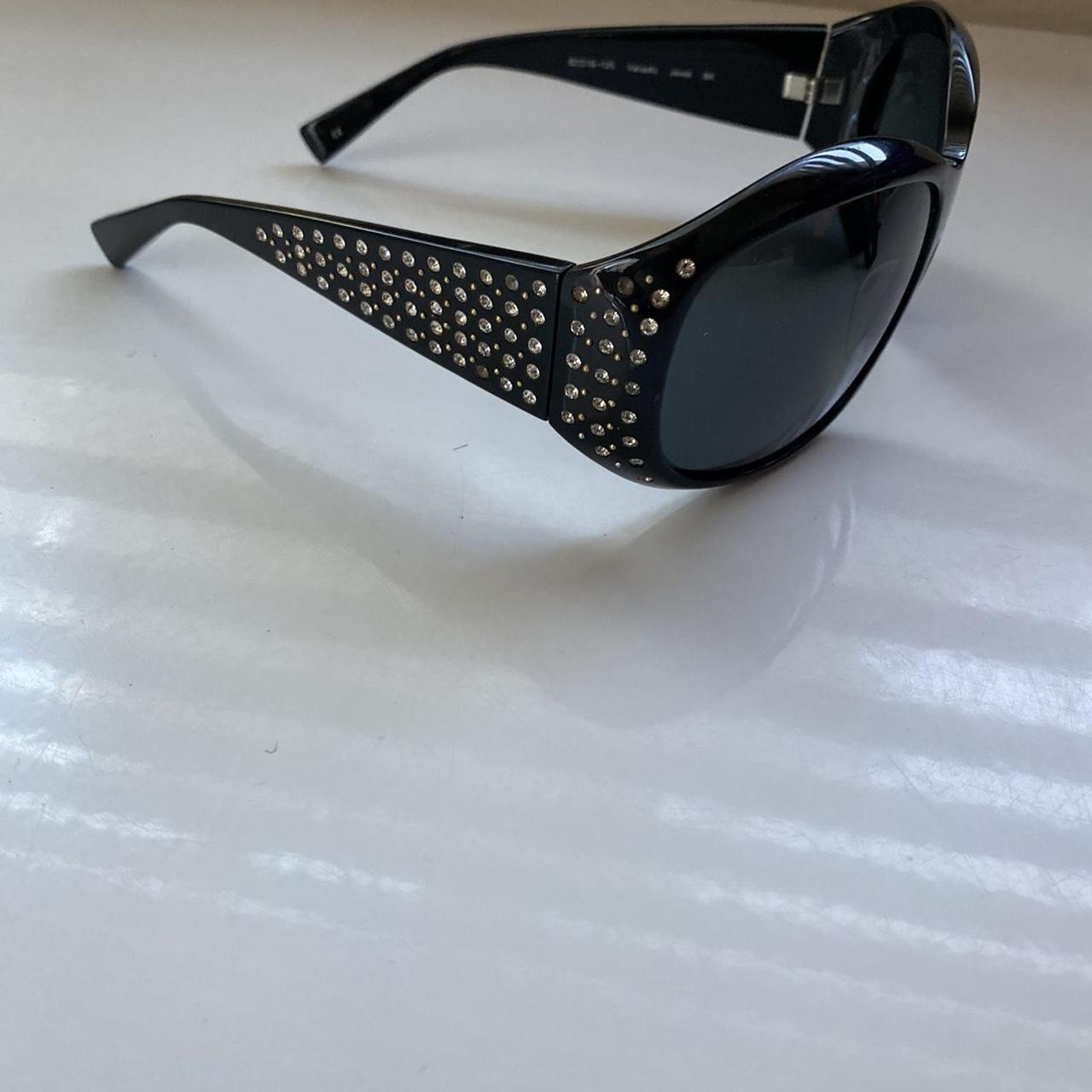 Oliver Peoples Women's Black and Silver Sunglasses