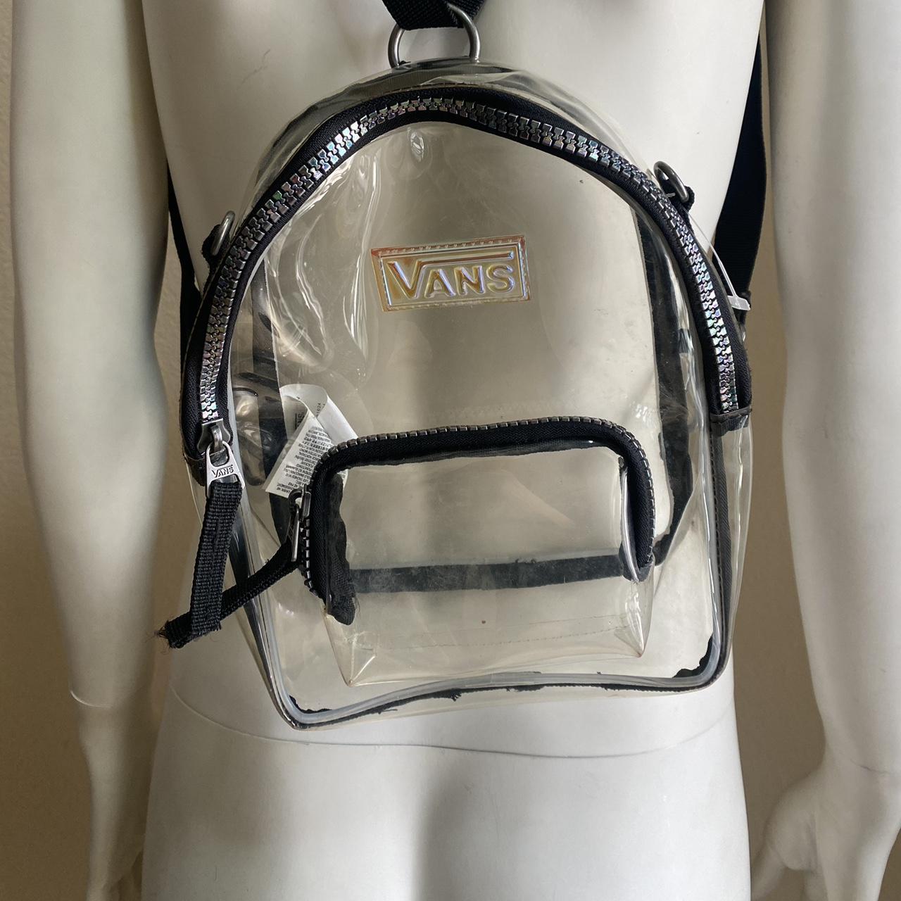 Vans clear couscous mini backpack