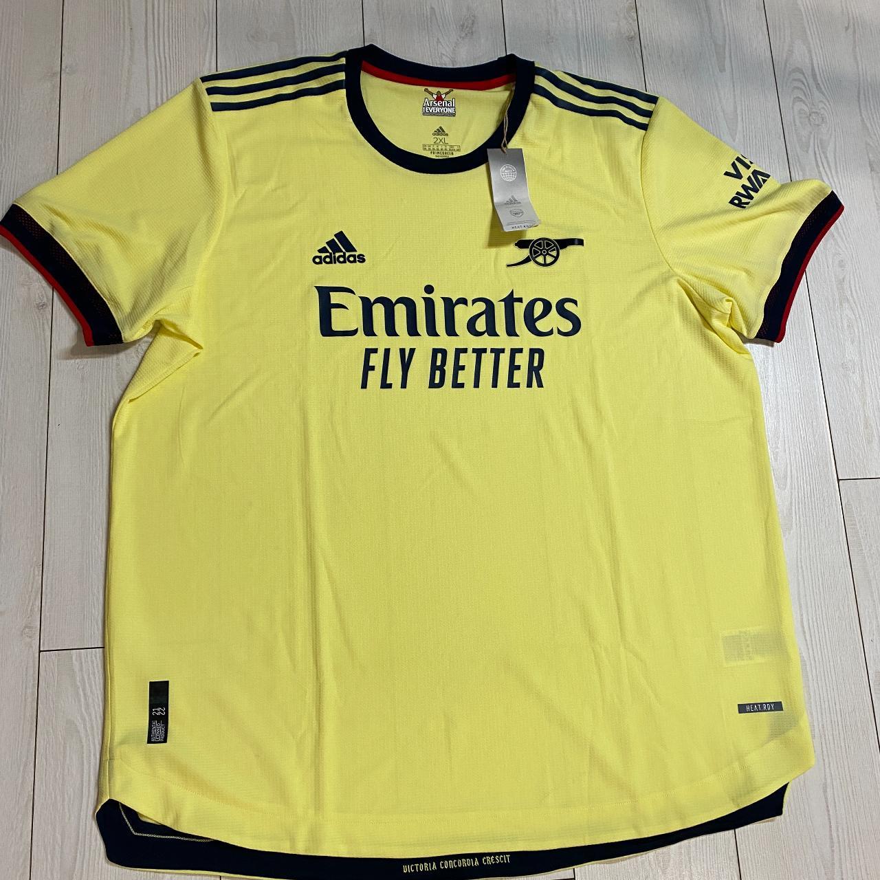 Adidas Men's Yellow Tshirt Depop