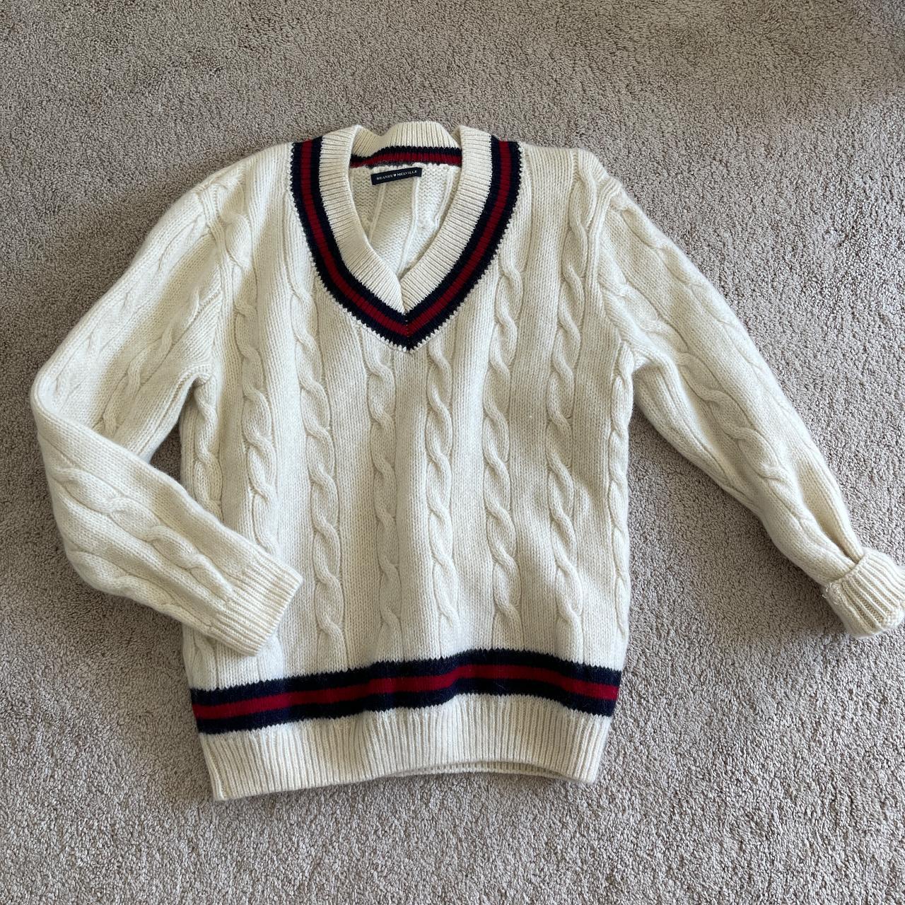 Brandy Melville Wool Cable knit sweater So warm and... - Depop