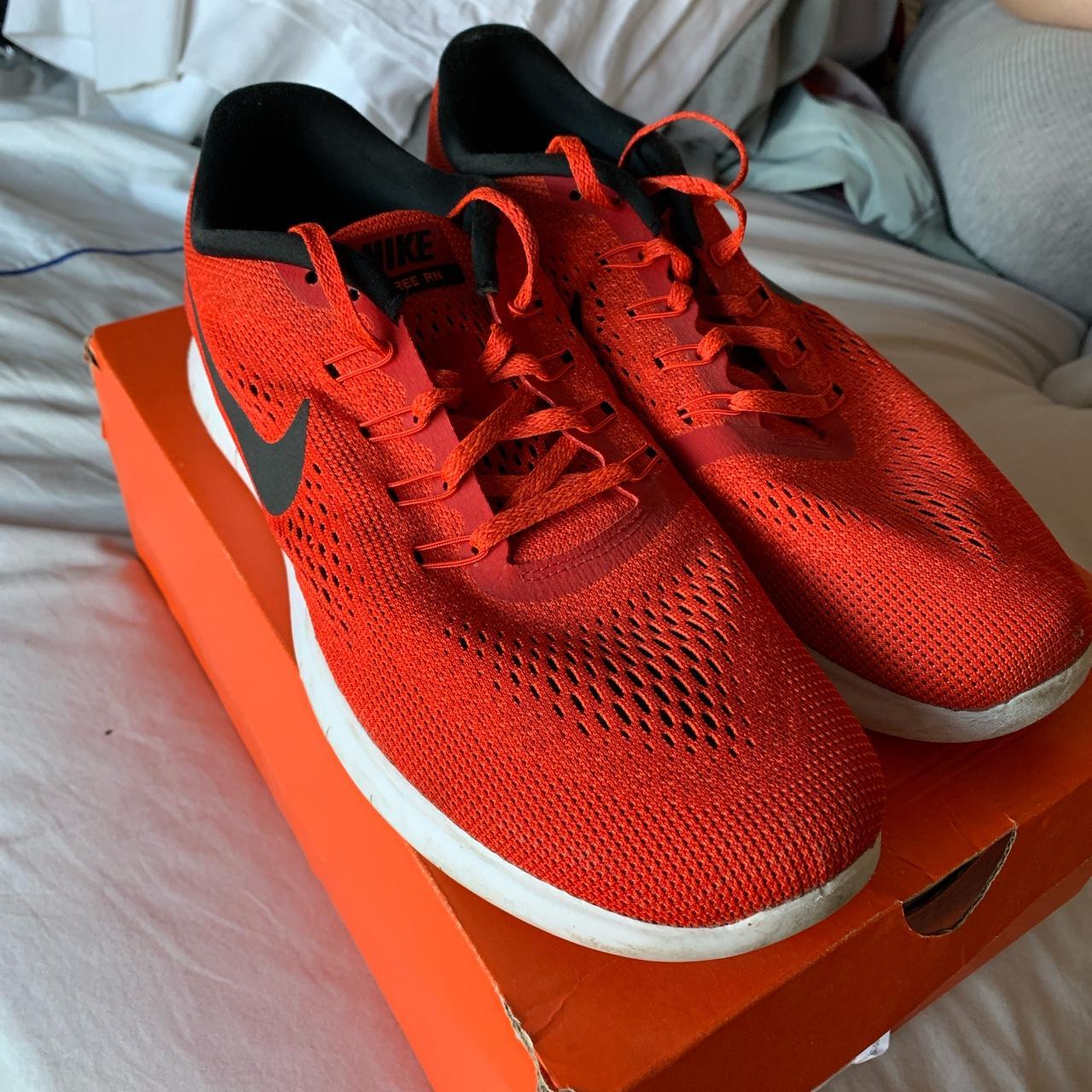 mens red trainers nike