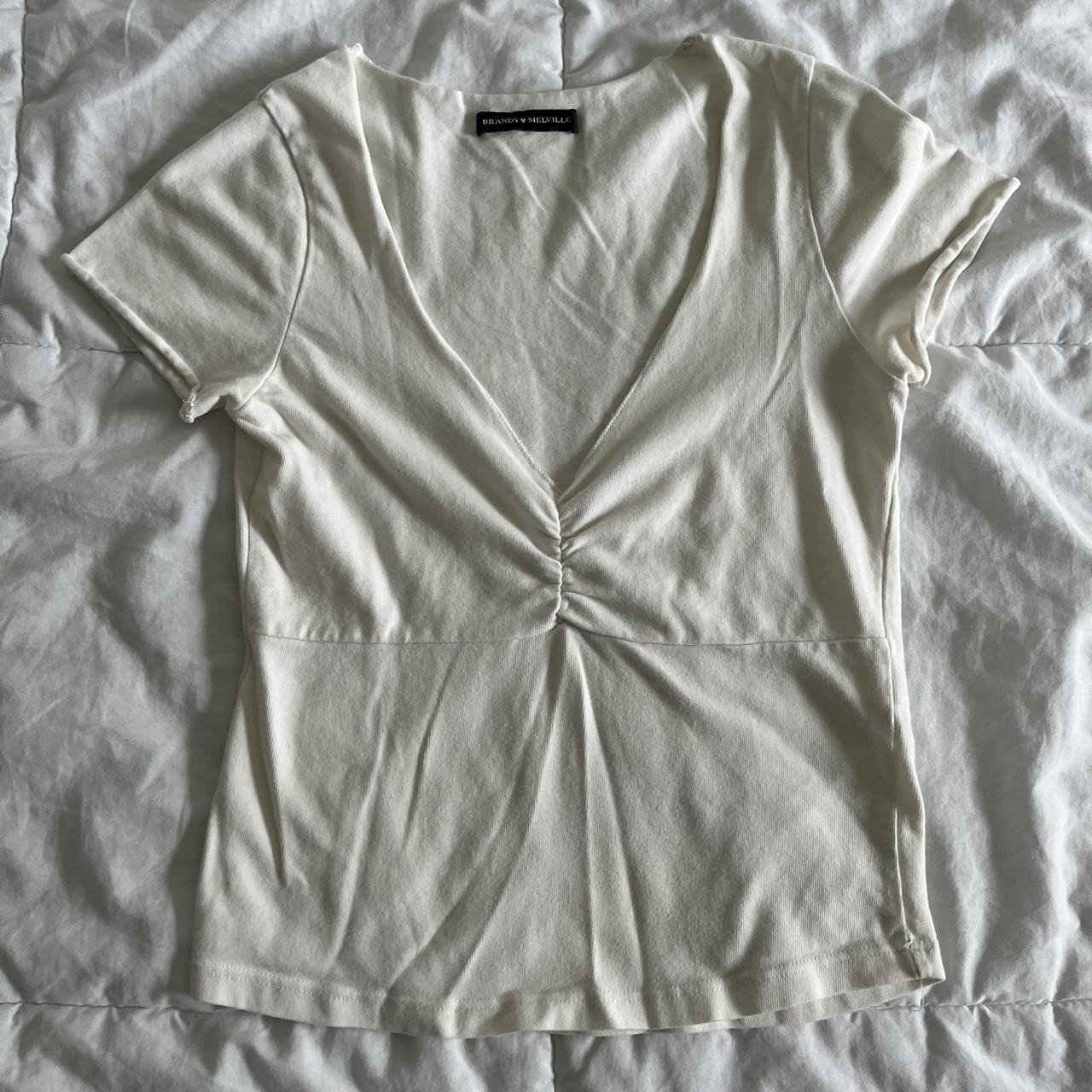 brandy melville white gina top wore a few times... Depop