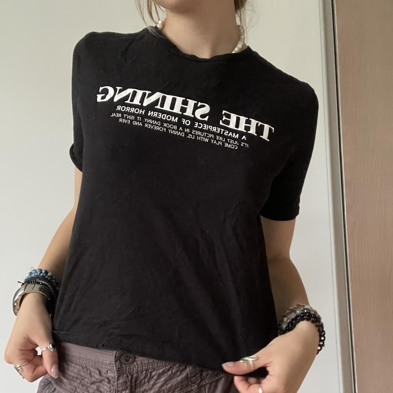 the shining merch with a cool back graphic from zara | Depop