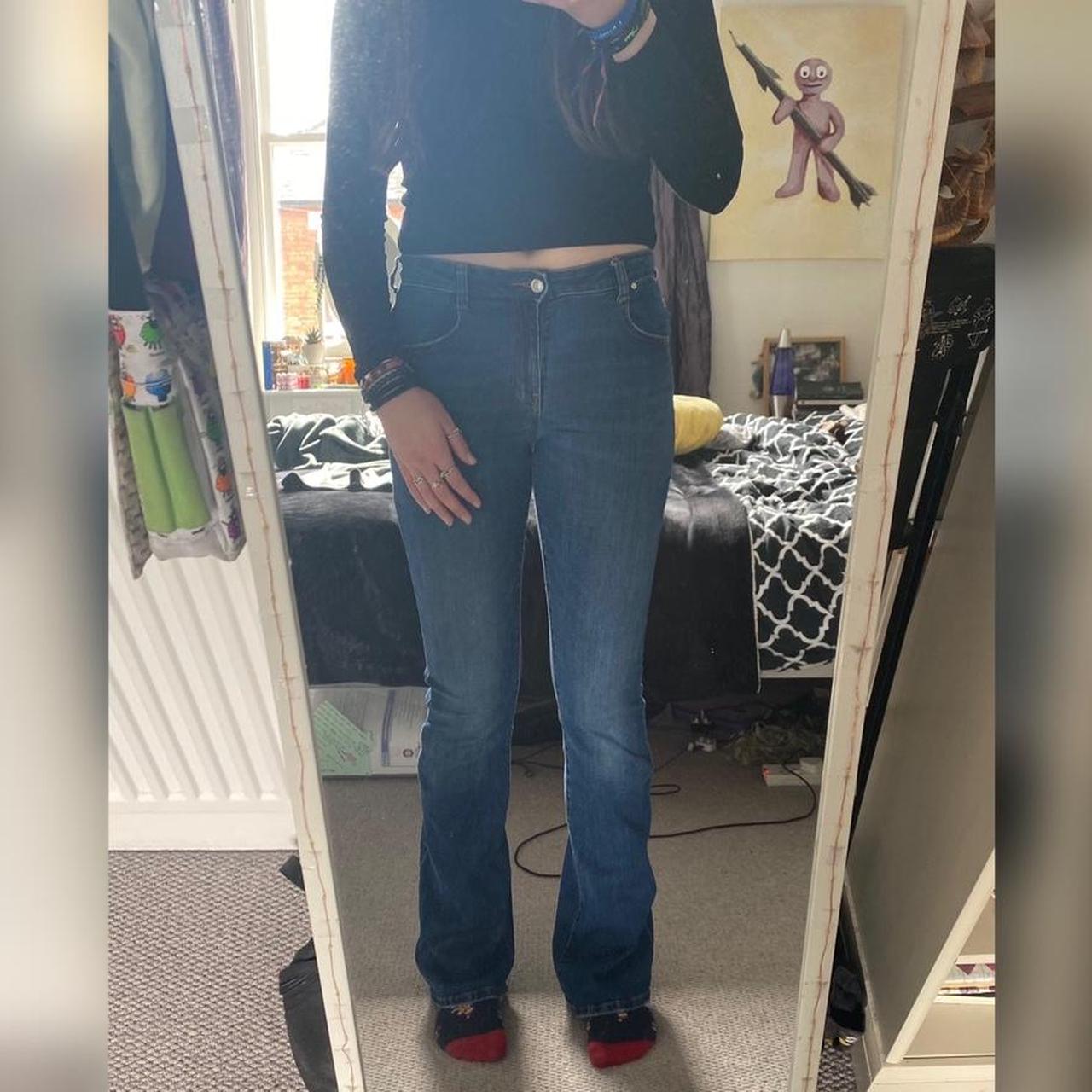 Zara Flared Jeans I’m 5”8 For Reference Waist... - Depop