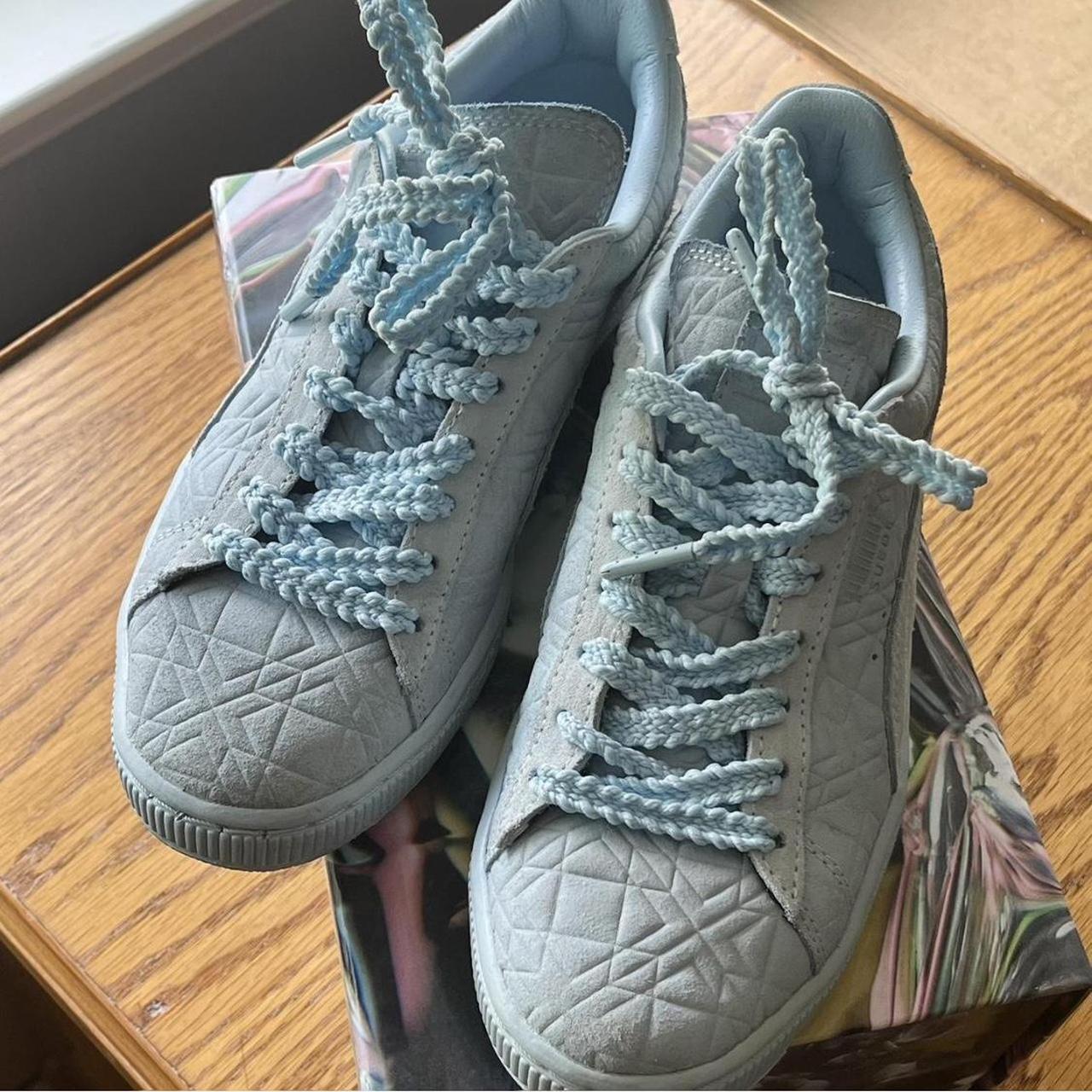 Puma x Solange Triangles Sneakers, light blue,