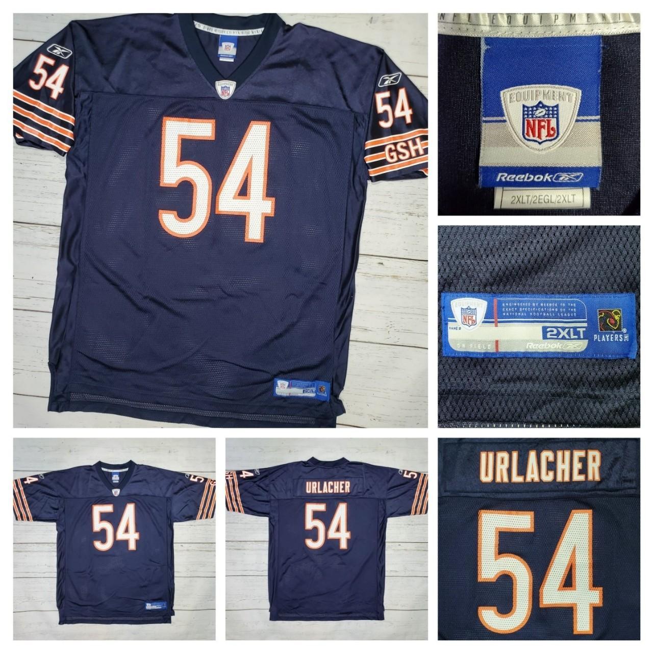 Authentic Brian Urlacher #54 Chicago Bears Vintage NFL Football Jersey