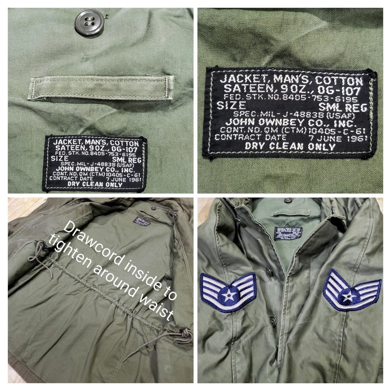 Vtg 1961 USAF Air Force Field Jacket Size Sm Reg... - Depop