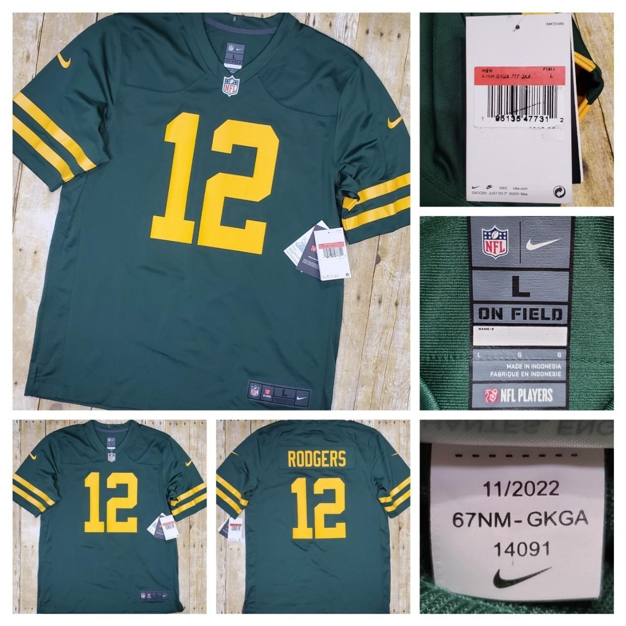 Aaron rodgers outlet jersey mens large