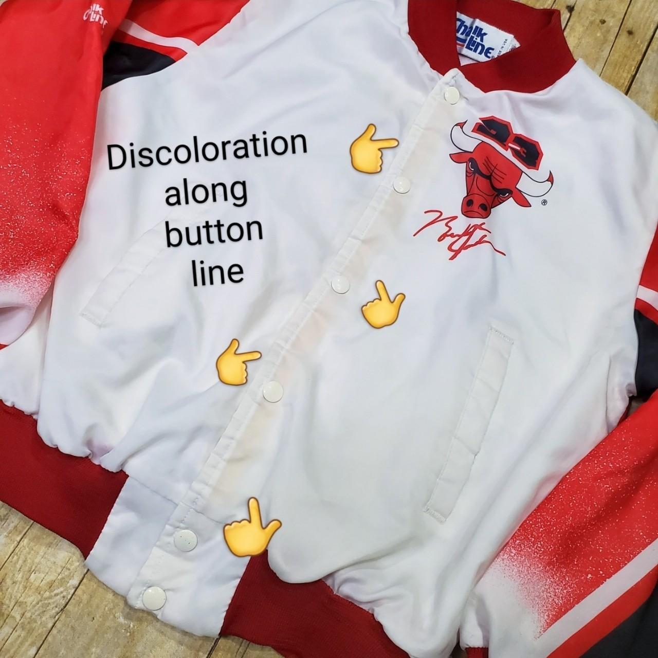 Chicago Bulls スタジャン Chalk Line Mサイズ Vintage Michael Jordan Chalk Line Jacket Chicago Bulls Size