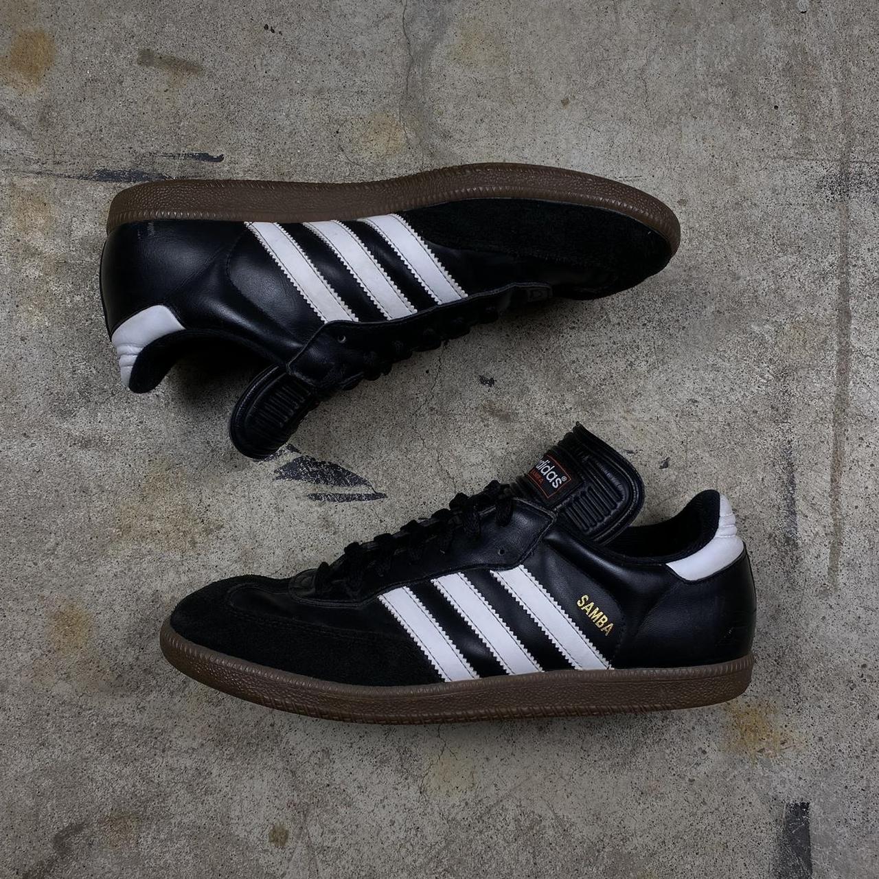 OG black adidas sambas Men’s size 10 In good... - Depop