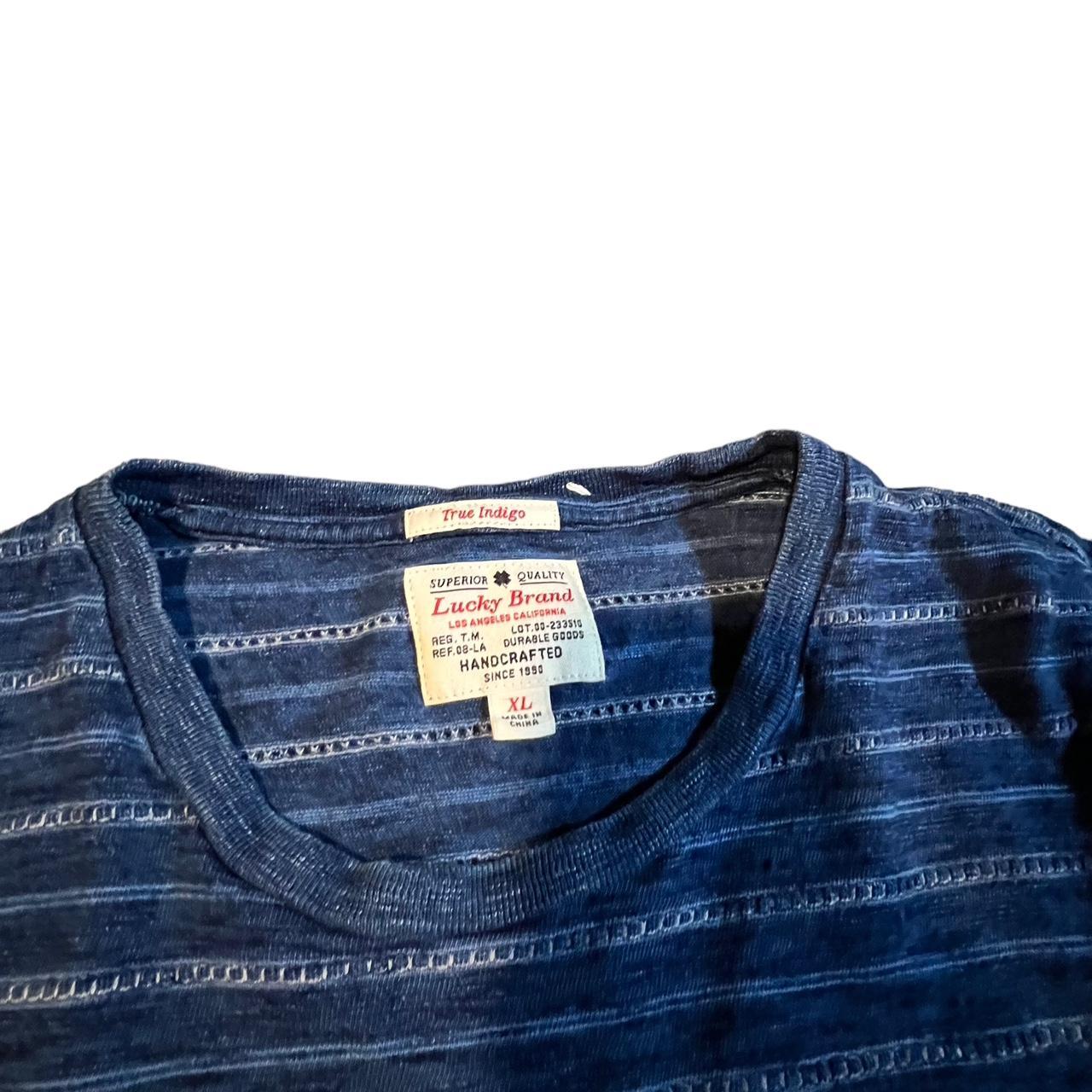 Lucky Brand True Indigo Shirt Size: XL Color: Blue - Depop