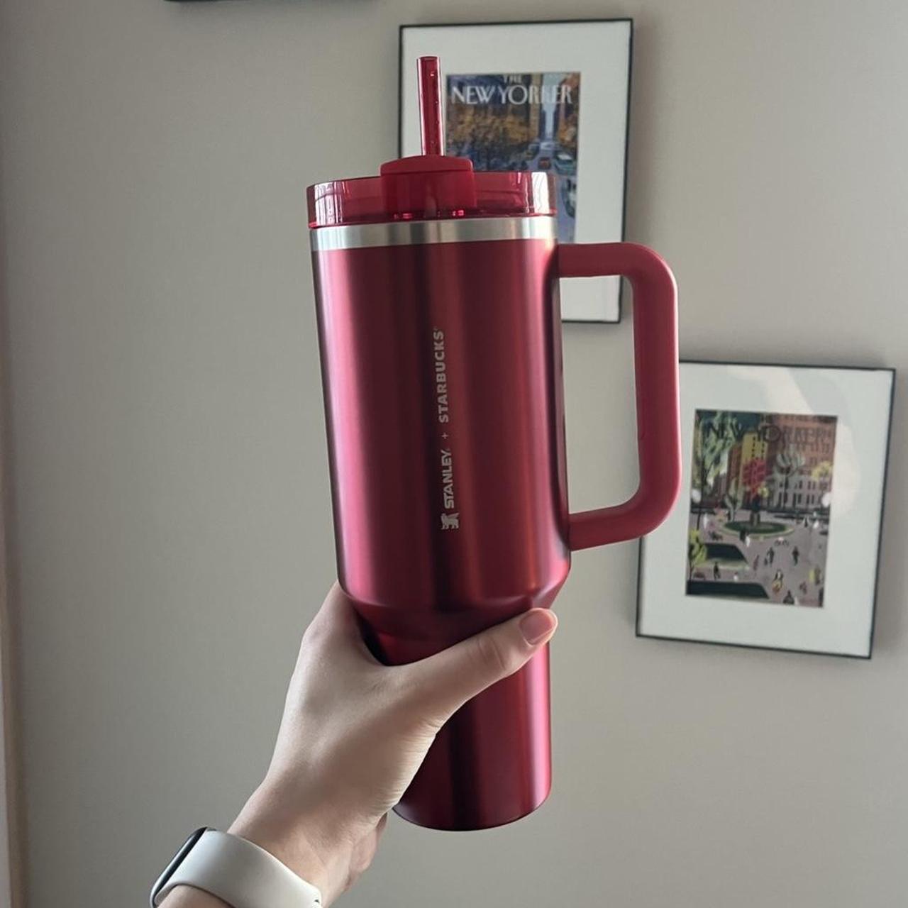 Starbucks x Stanley Red Stanley Cup Limited Edition,... Depop