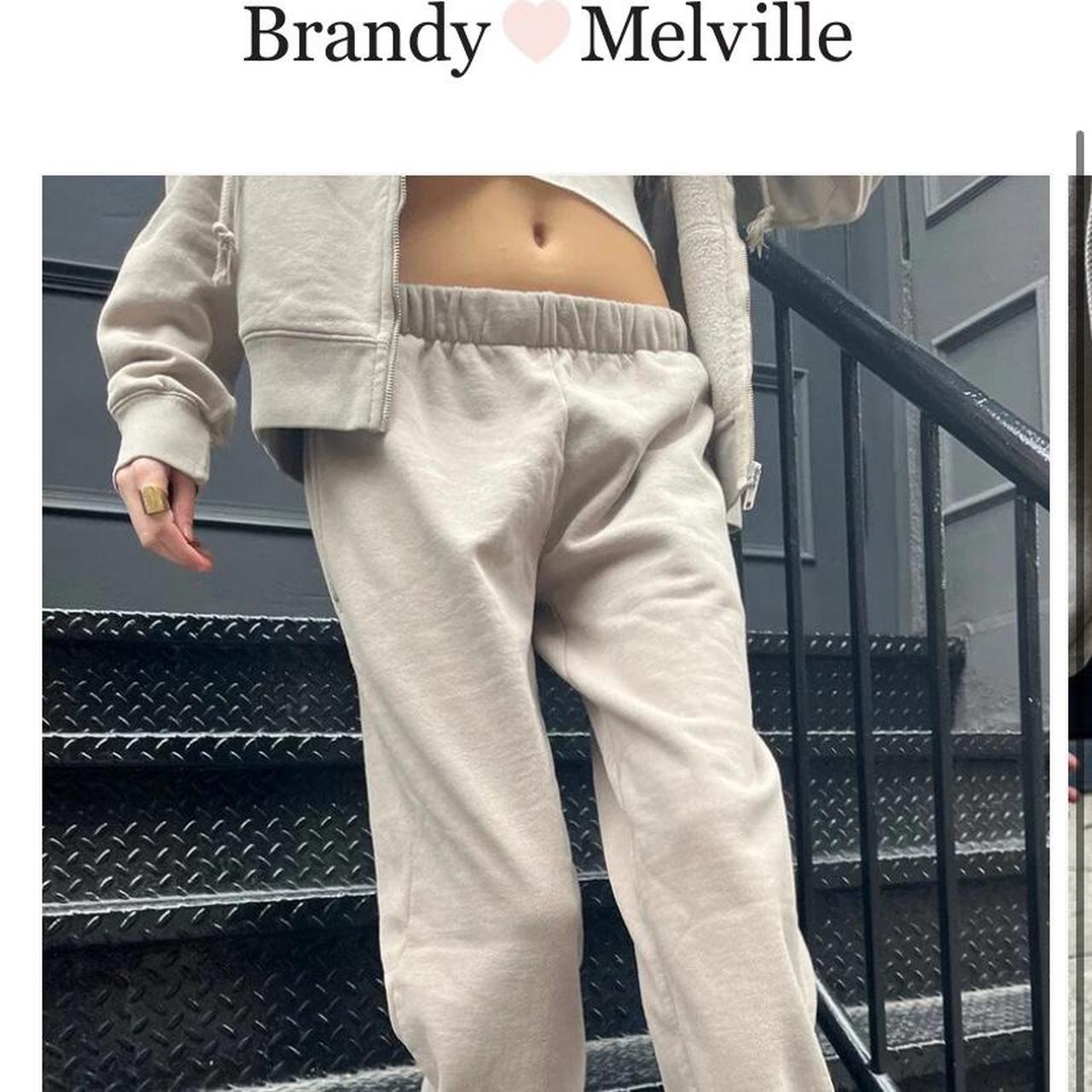 Brandy Melville Cream rosa sweatpants One
