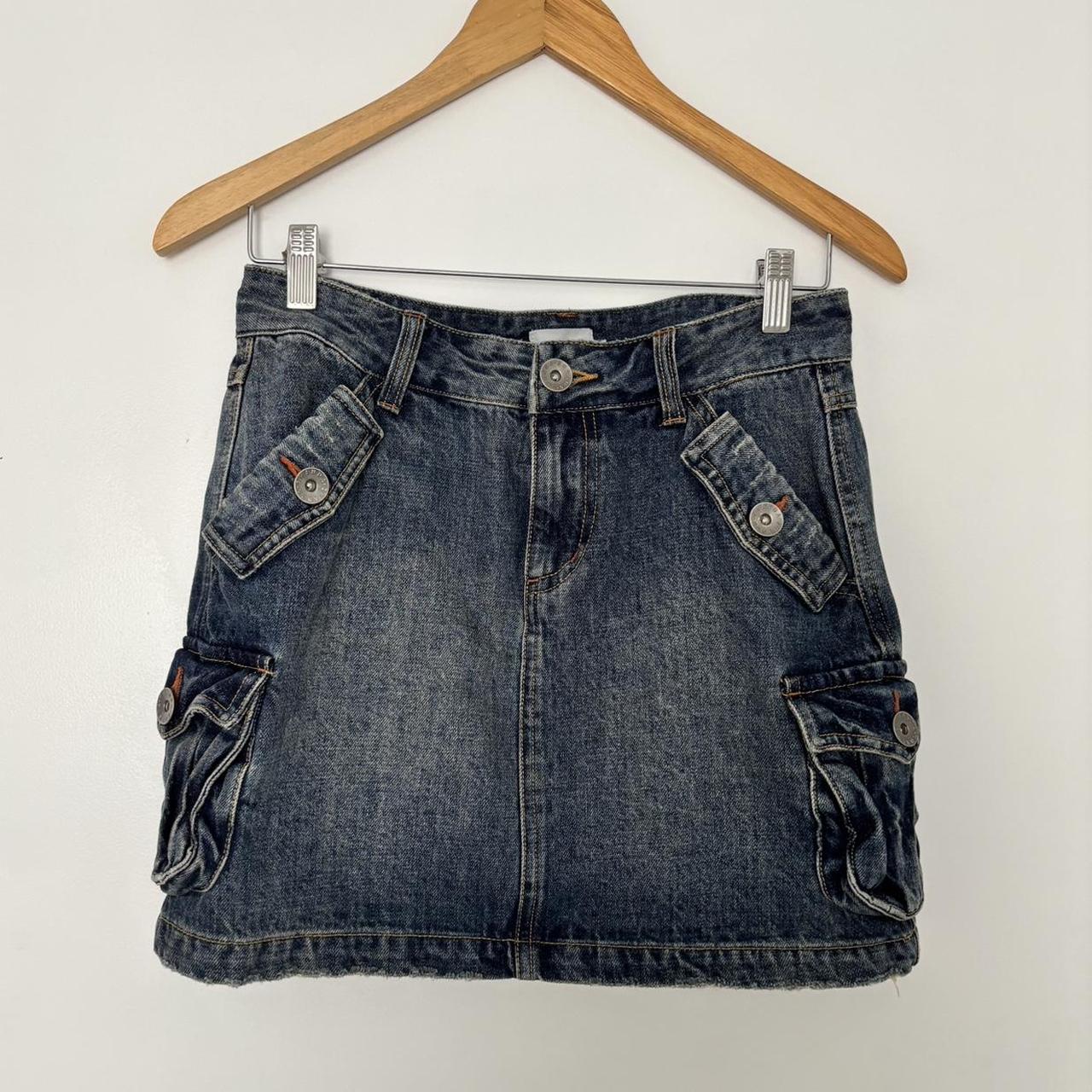  Ghanda Denim Cargo Mini skirt Perfect... Depop