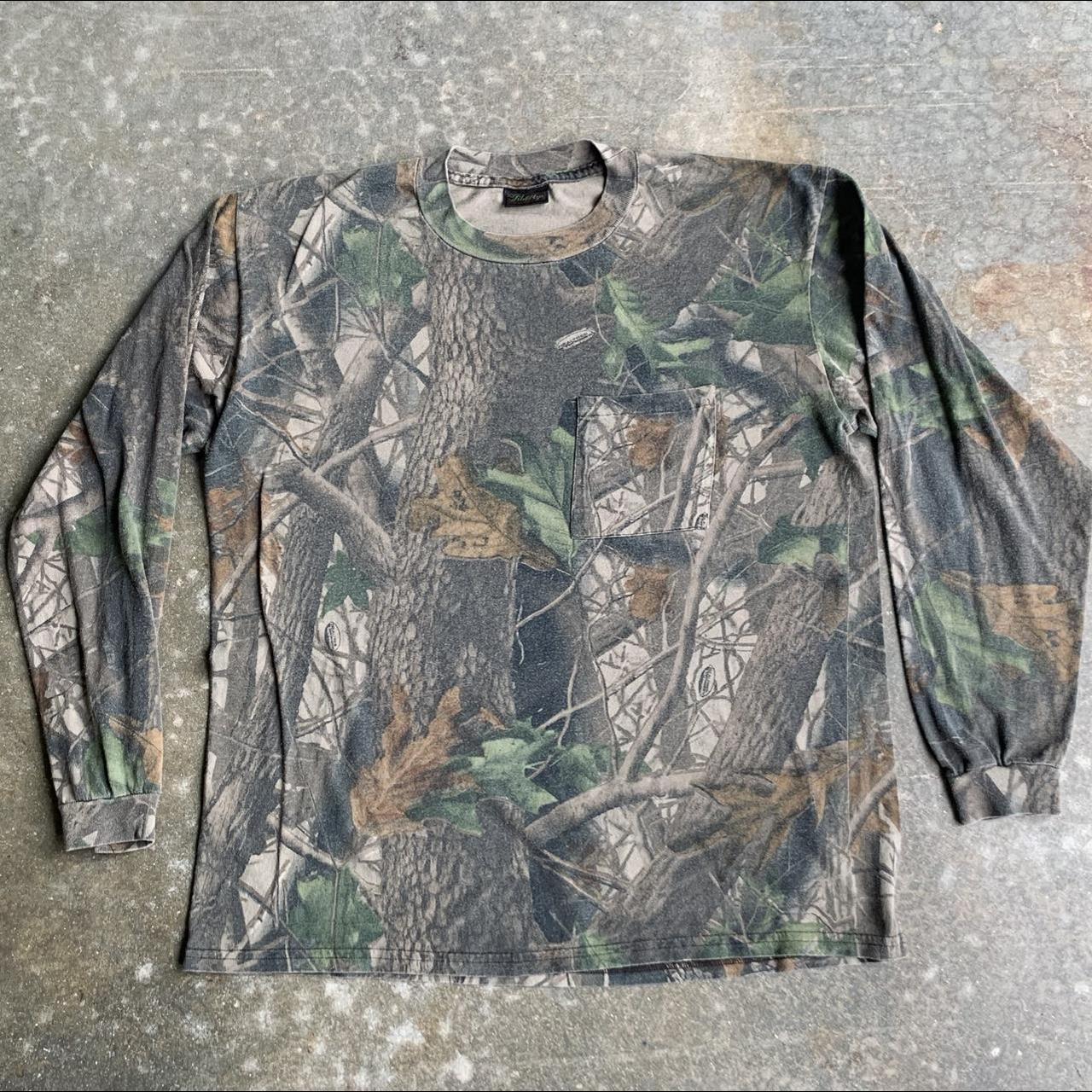 Vintage Camouflage Camo Outdoors Tee Adult Vintage... - Depop