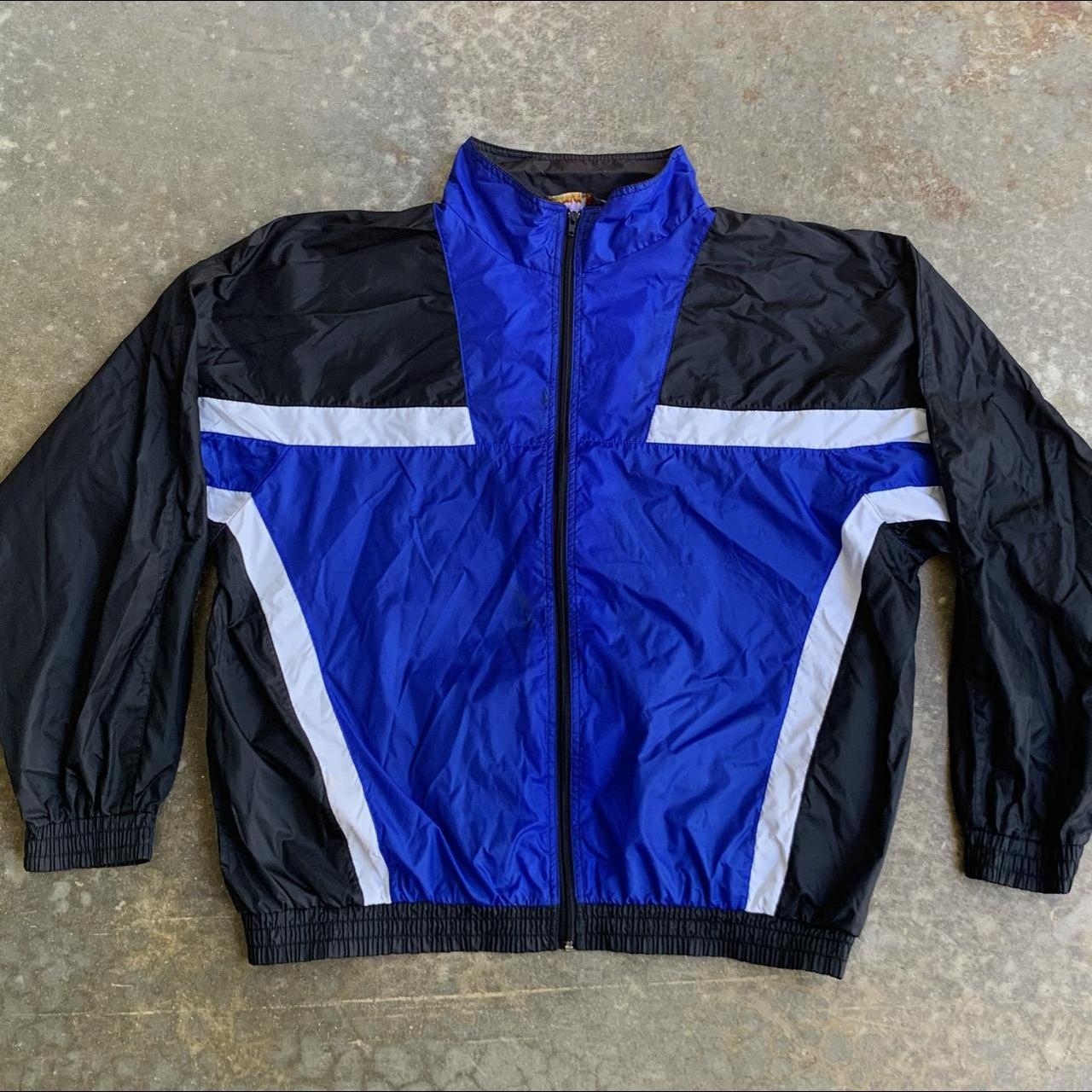 Vintage Essential 90s Windbreaker Jacket Adult... - Depop