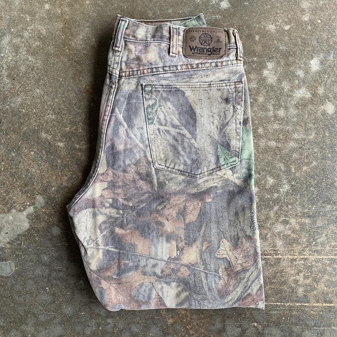 Wrangler Double Knee Camoflauge Carpenter... - Depop