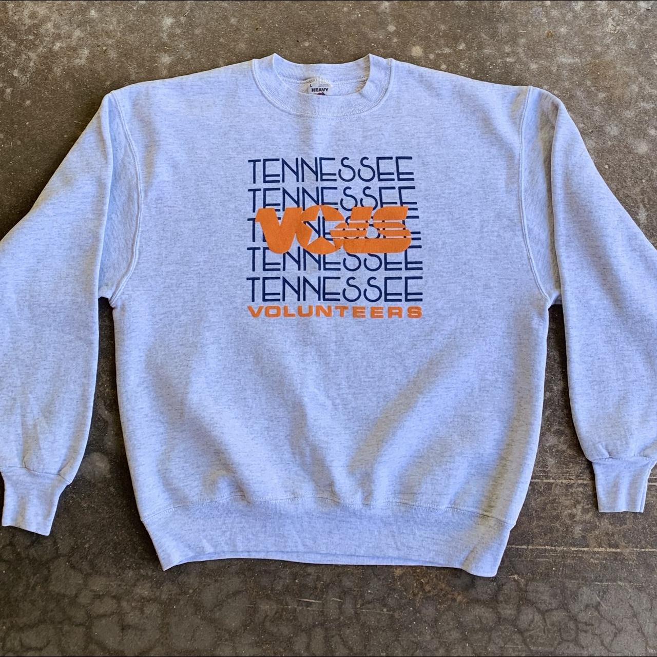 Vintage Tennessee Volunteers Light Grey 90s College... - Depop