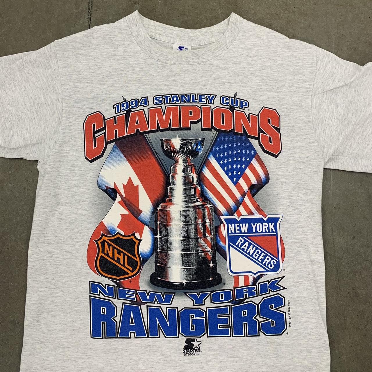 Vintage 1994 Starter NHL Stanley Cup Champions New - Depop