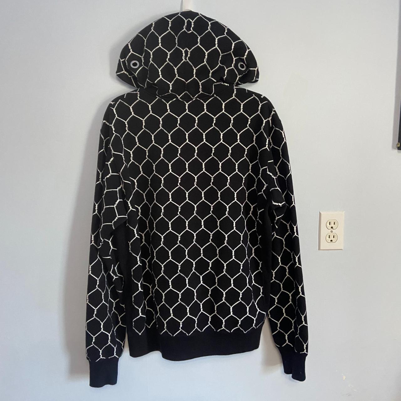 Undercover FW/16 Fence Print Eyelet Zip-Up... - Depop