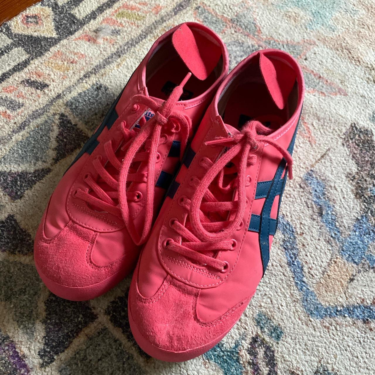 hot pink onitsuka tigers! i bought them a half size