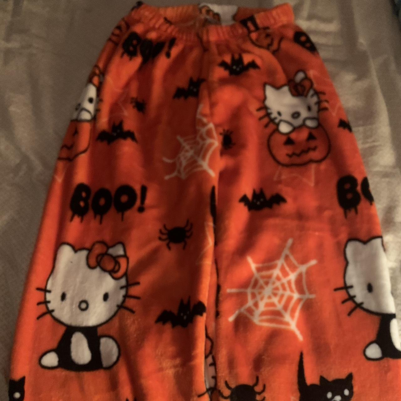 hello kitty halloween pajama pants size L unisex-... - Depop