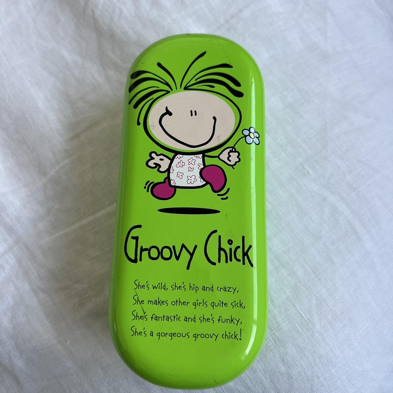 Bubblegum Groovy Chick 2000 y2k sunglasses case... - Depop