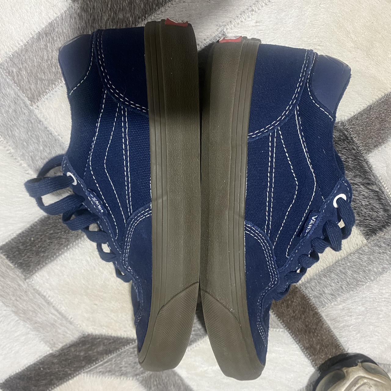 Chunky old school platform navy vans with Depop