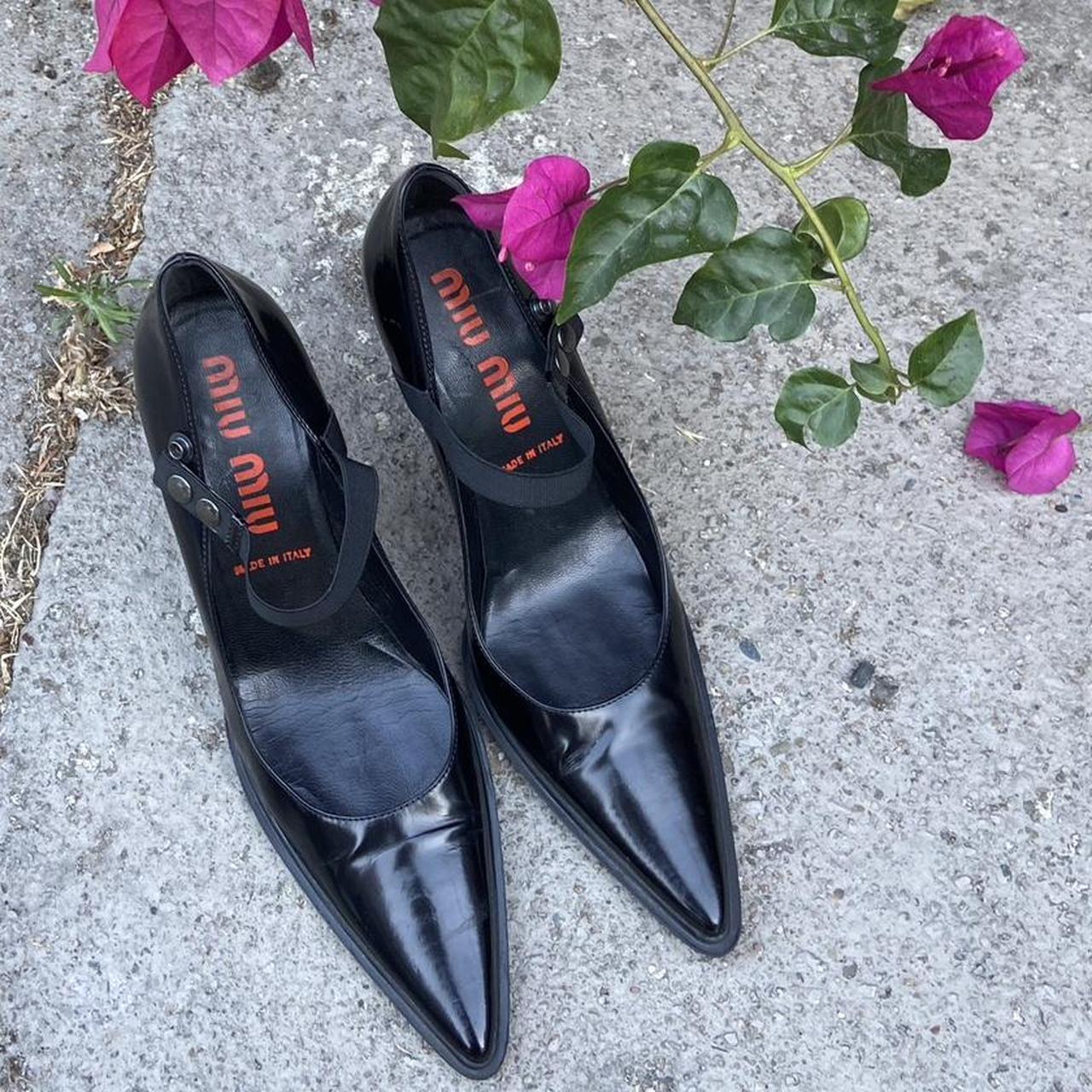 miu miu black heels