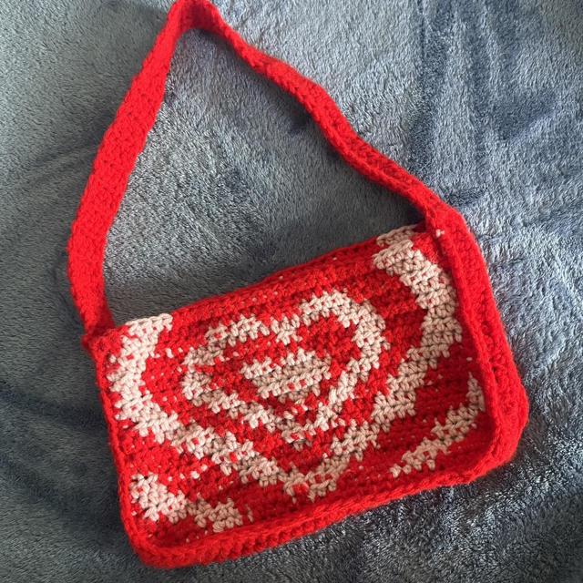 🌼Hand Crocheted Powerpuff Girl Heart Bag🌼 Can be - Depop