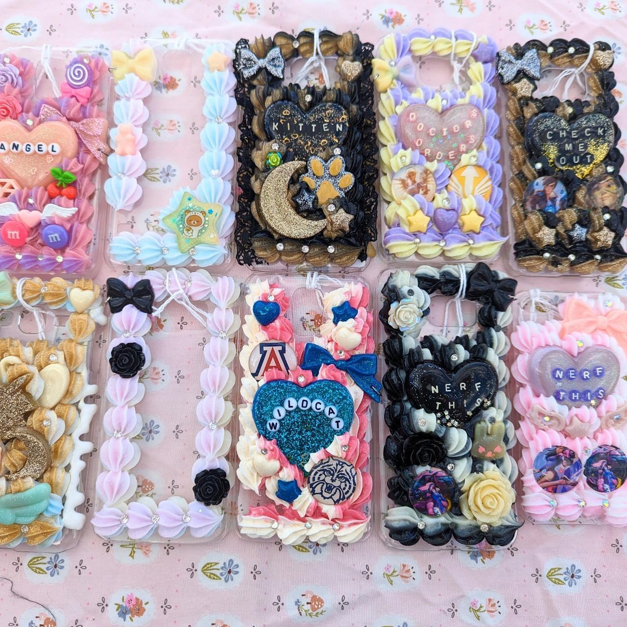 Pastel Kawaii Decoden Phone Cases Bundle of 10 about... Depop