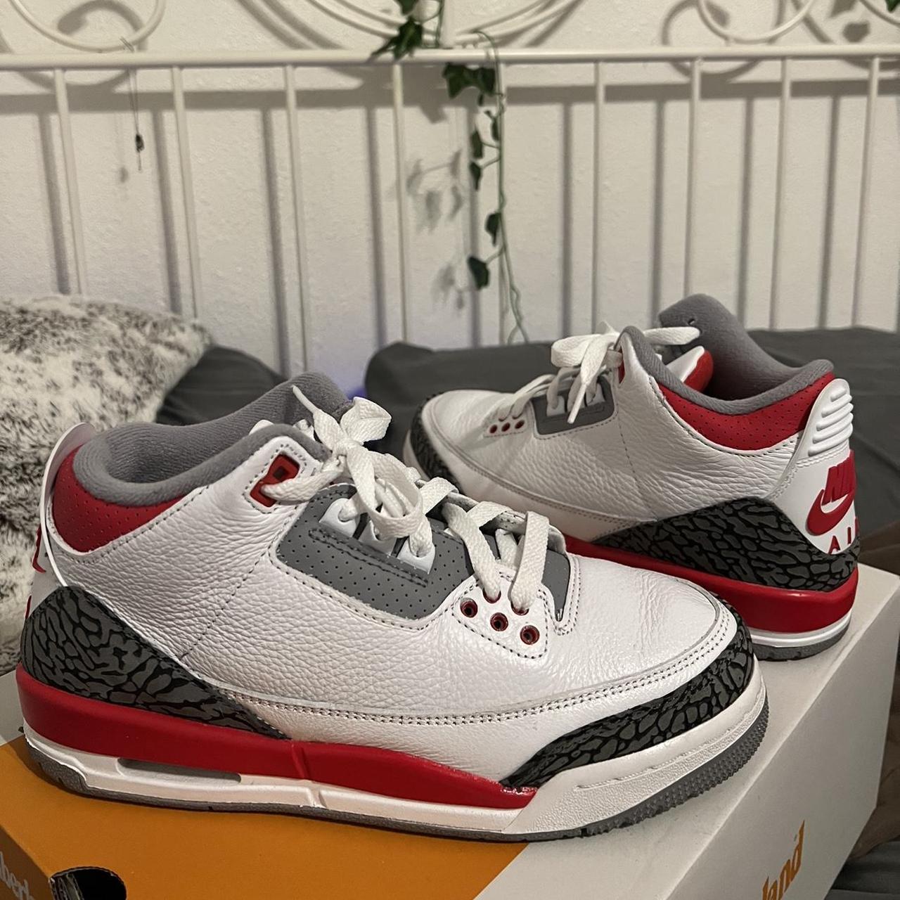 Jordan 3s in great condition (literally worn once)... - Depop