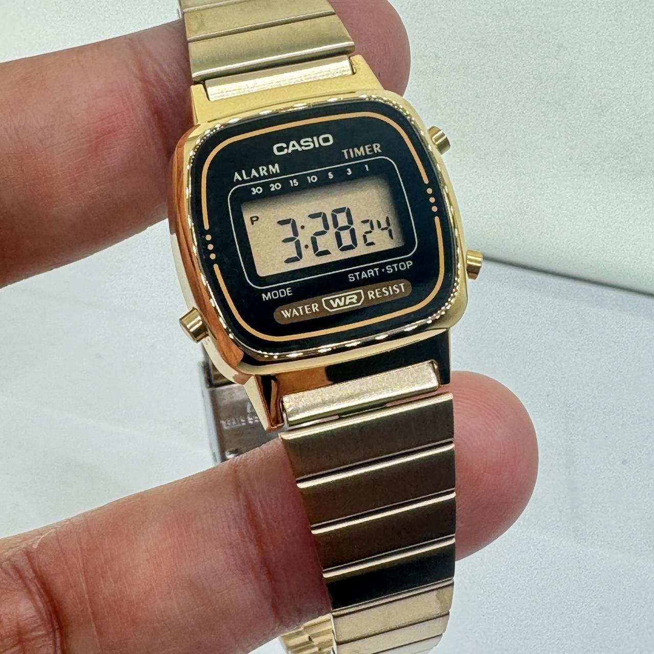 Casio small watch gold hotsell