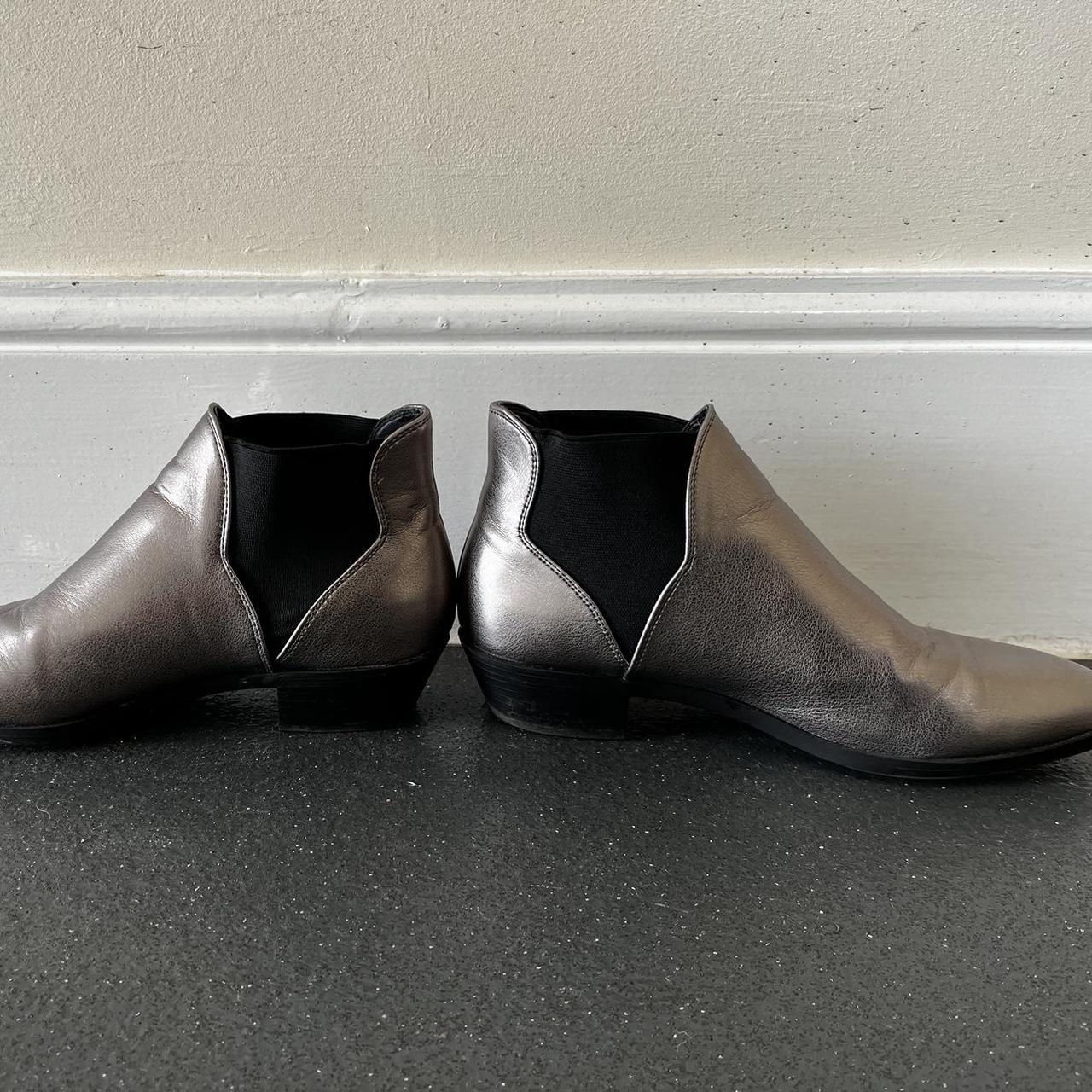 Silver boots Primark size 39 UK6 Depop